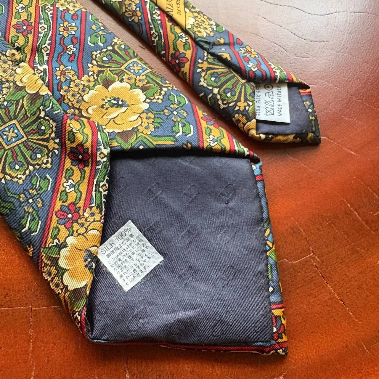 Valentino Valentino Garavani Silk Floral Pattern Neck Tie Size ONE SIZE - 7 Thumbnail