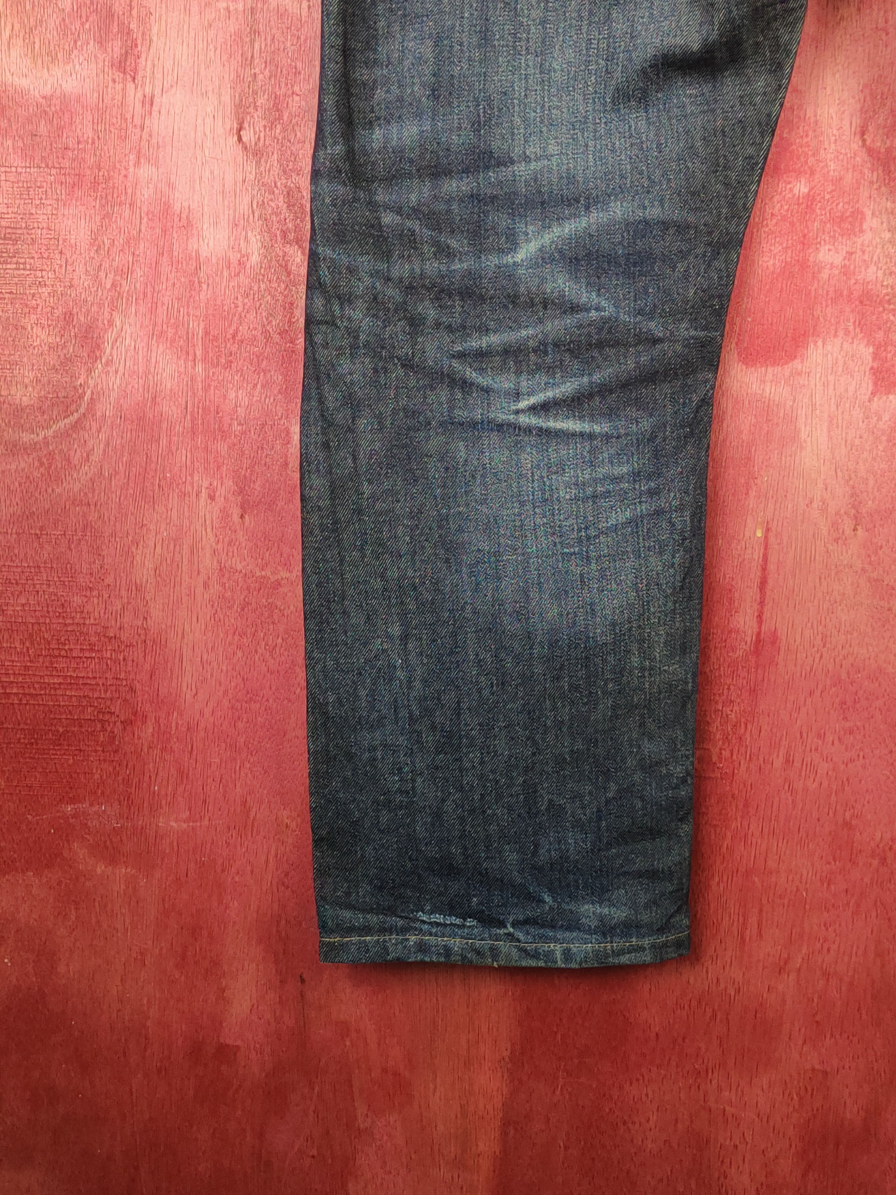 Japanese Brand Uniqlo Dark Blue Distressed Ripped Jeans #S1656 Size US 36 / EU 52 - 10 Thumbnail