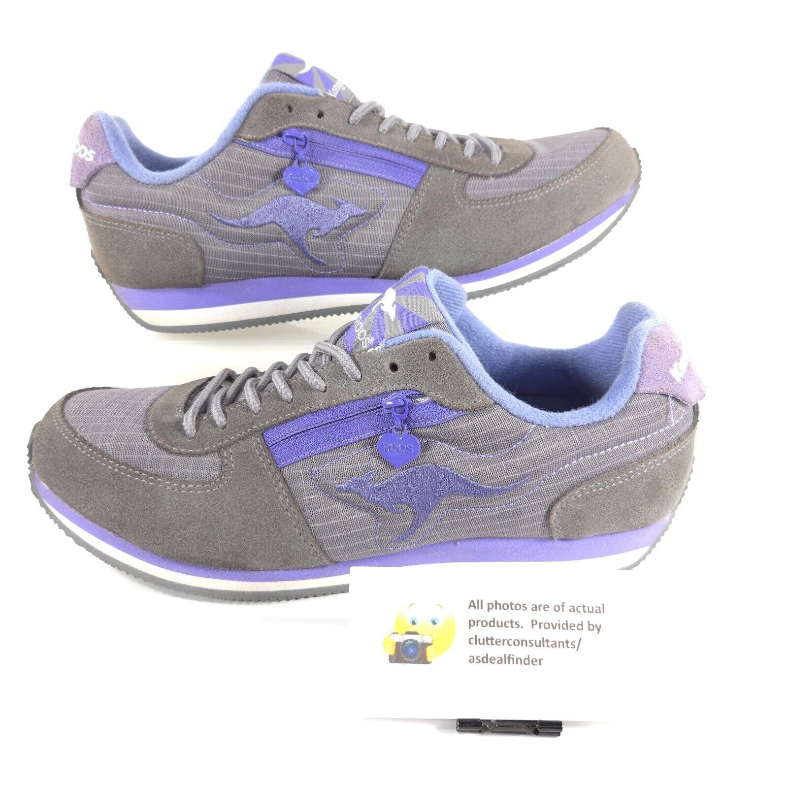KangaROOS KangaROOS Lace Up Shoe Women Size 9 9ALU0059W-2005 Gray Blue Size US 9 / IT 39 - 5 Thumbnail