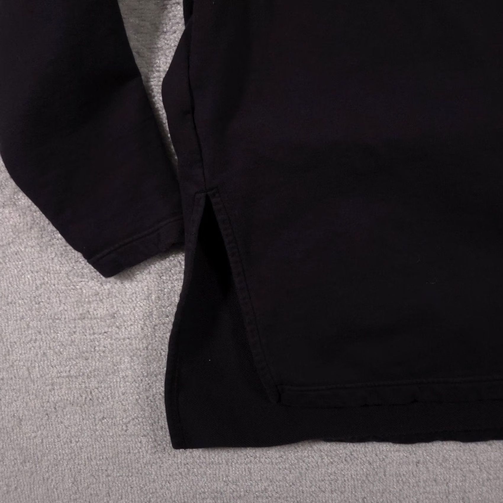 Athleta Athleta Hoodie Womens Medium Black Long Tunic Sweatshirt Side Slit Pullover Size M / US 6-8 / IT 42-44 - 4 Thumbnail