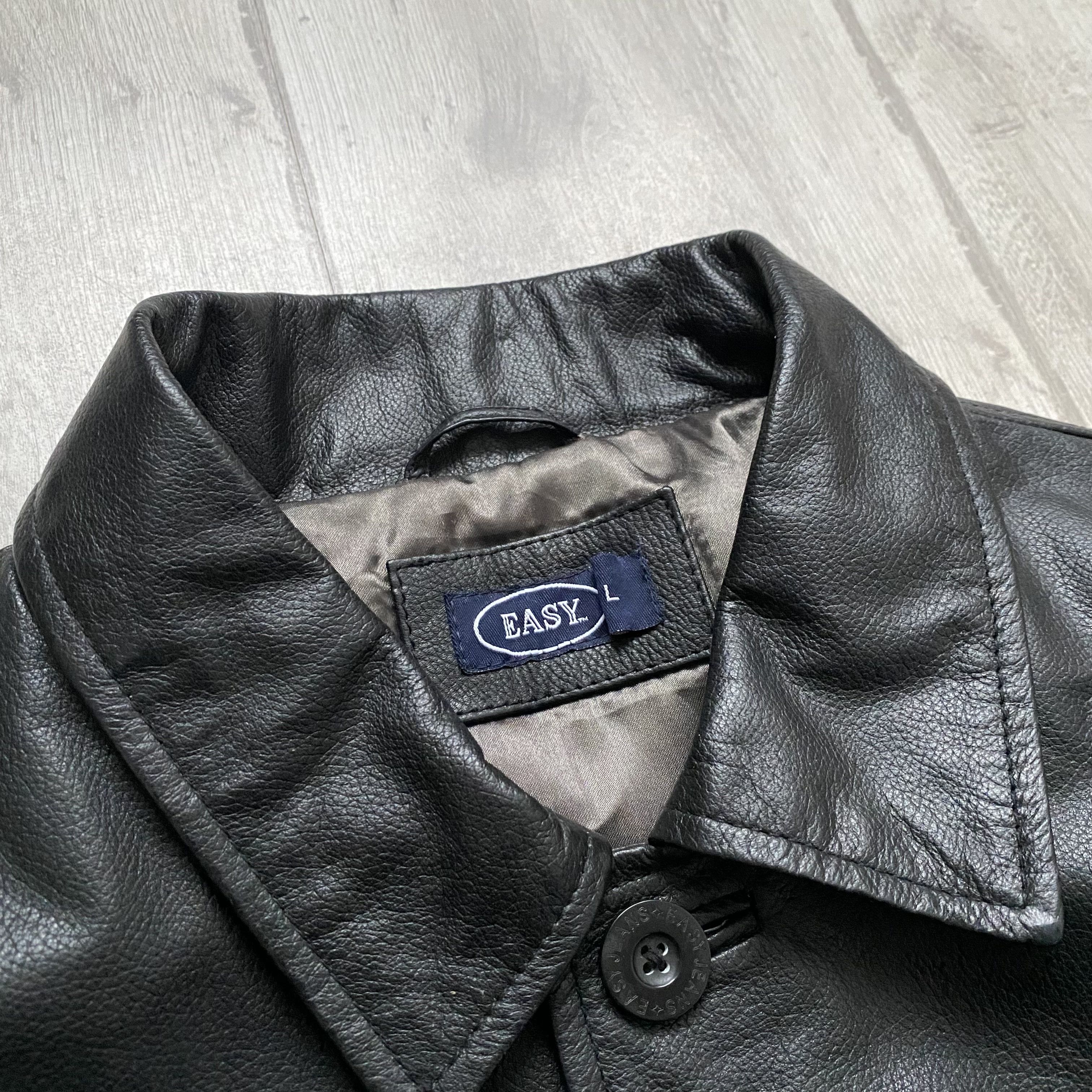 Marlboro Classics Vintage 90s Genuine Leather Jacket USA Balenciaga style Size US L / EU 52-54 / 3 - 6 Thumbnail