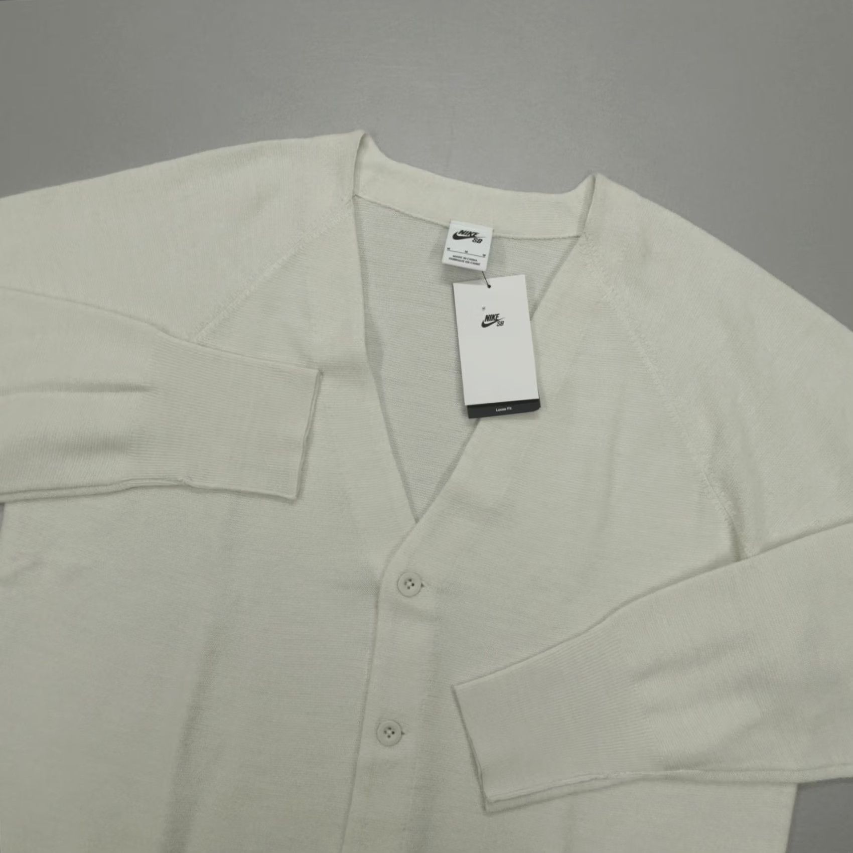 Nike Nike SB Skate Wool Cardigan Unisex Loose Fit Size M Ivory Sweater Size US M / EU 48-50 / 2 - 2 Thumbnail