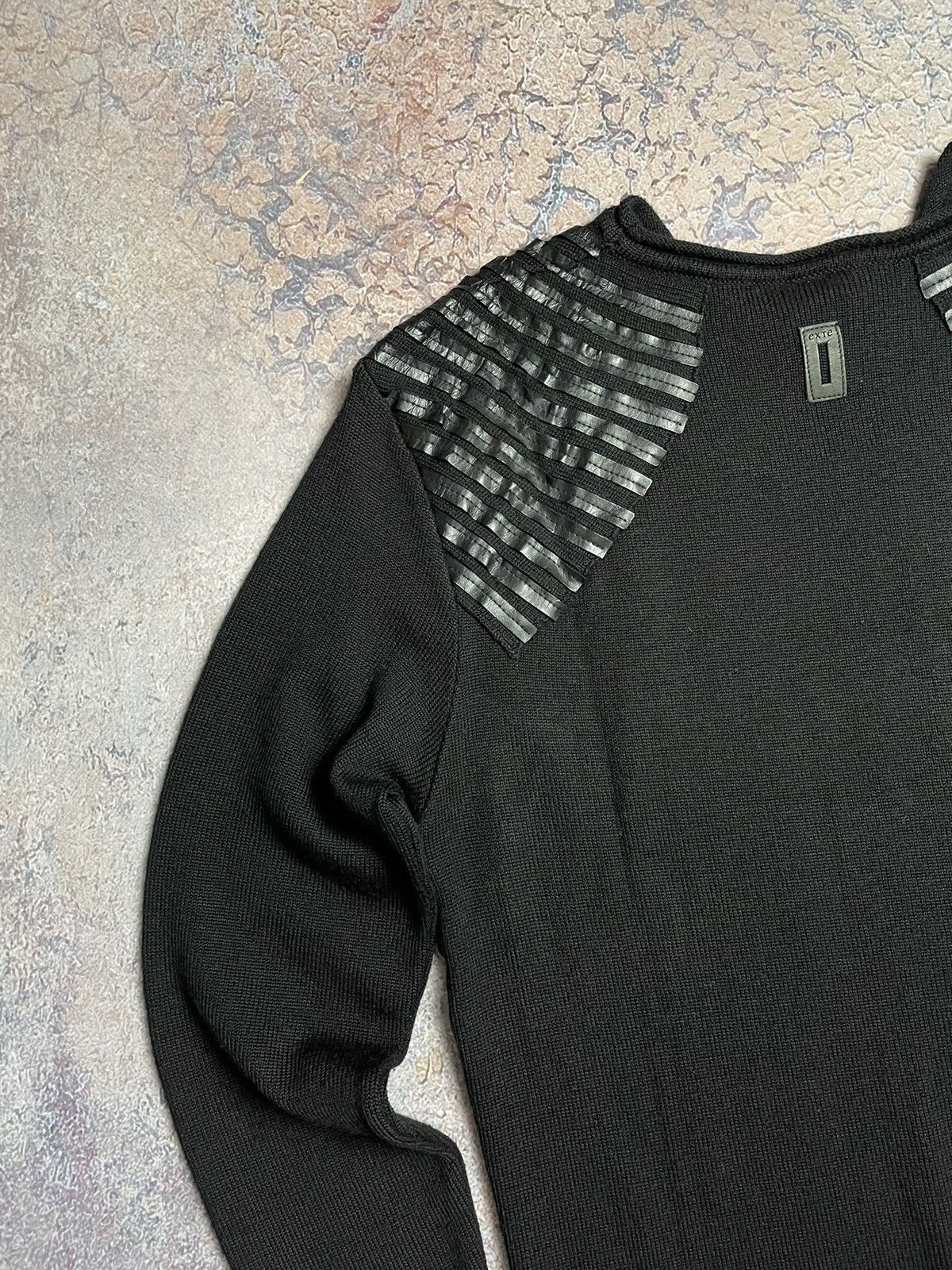 Diesel × Japanese Brand Vintage Y2K 00s Diesel Distressed Punk Sweater striped knit Size US L / EU 52-54 / 3 - 7 Thumbnail