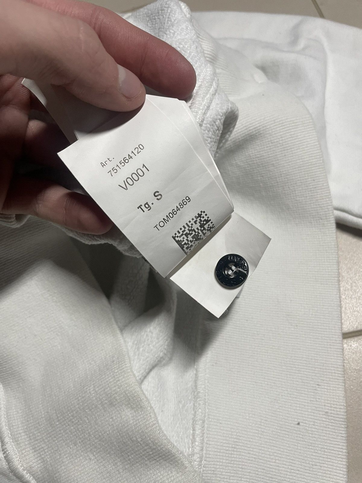 Stone Island Stone Island White Hoodie Size US S / EU 44-46 / 1 - 6 Thumbnail