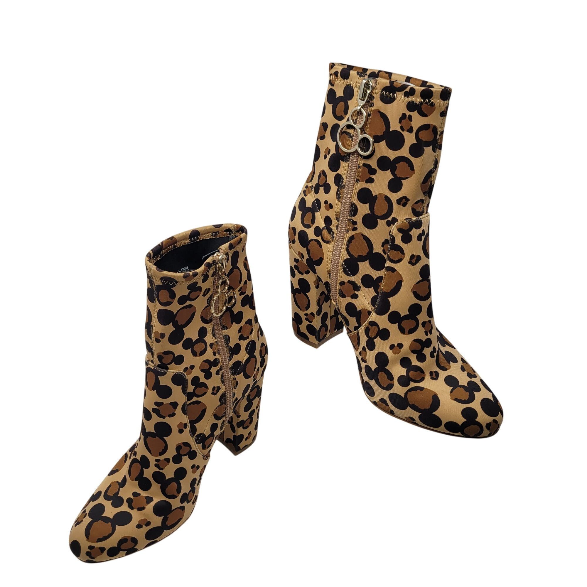 Aldo × Disney Disney X Aldo Step In Magic Leopard Chunky Heel Sock Bootie Size US 6 / IT 36 - 8 Thumbnail