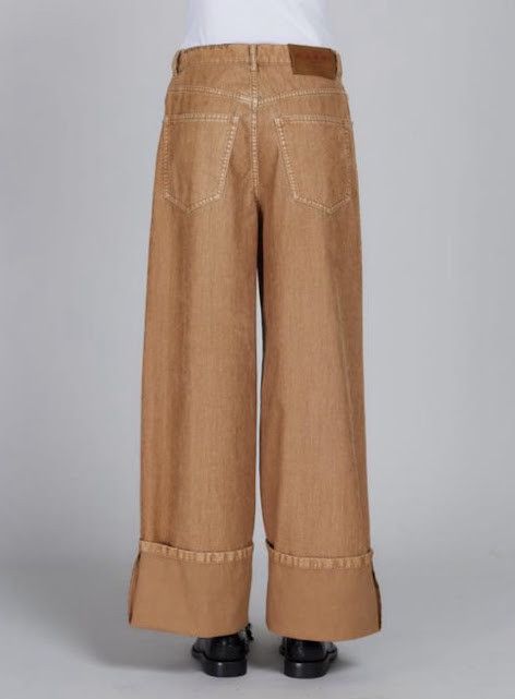 Marni o1w1db10125 High Waist Wide Leg Trousers in Camel Brown Size 30" / US 8 / IT 44 - 2 Thumbnail