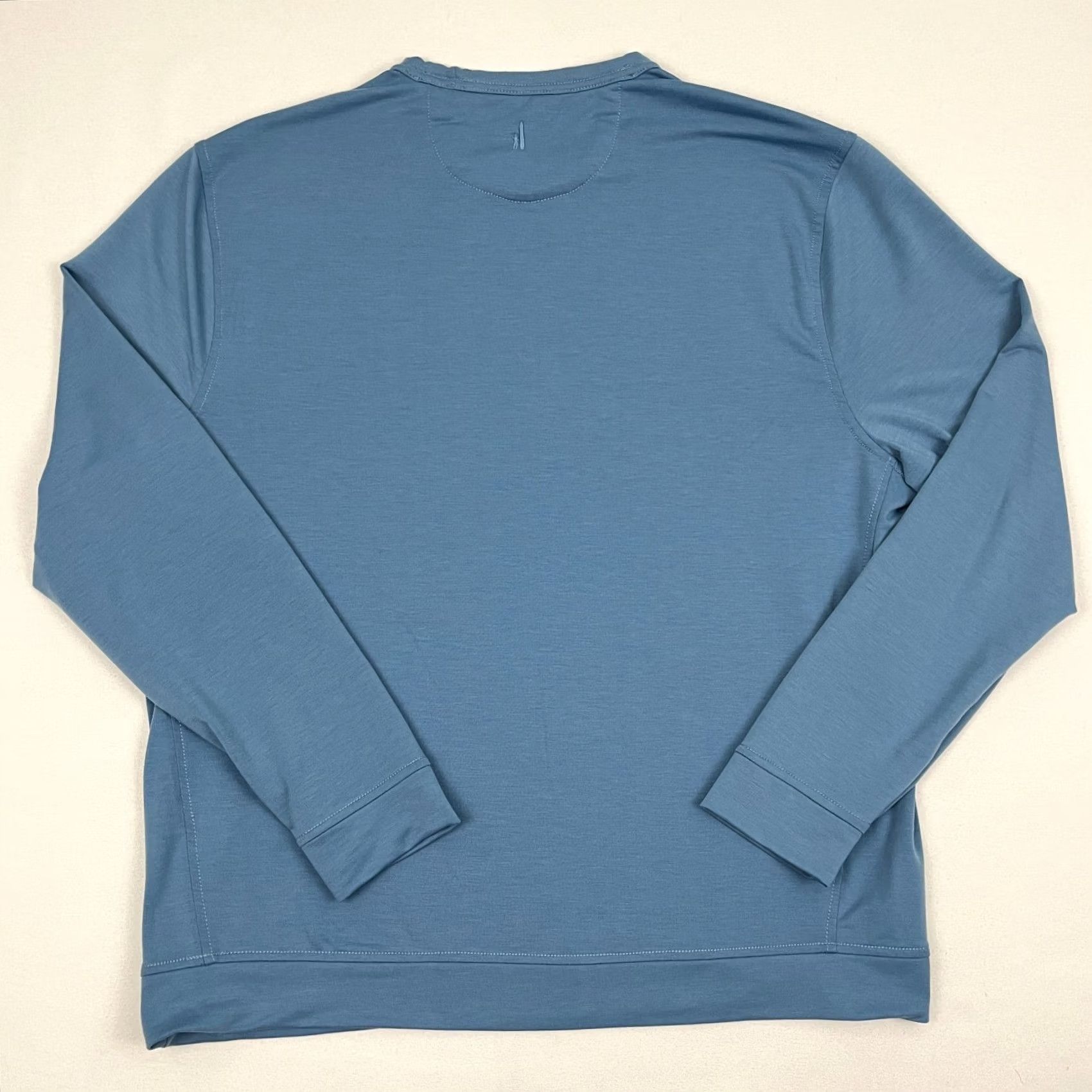 johnnie-O Johnnie O Reilly Pullover Mens XL Mid Blue Performance Stretch Crewneck Casual Sweater Sport Golf Gym Running Fashion Knit Shirt Mens XL Blue Size US XL / EU 56 / 4 - 6 Thumbnail