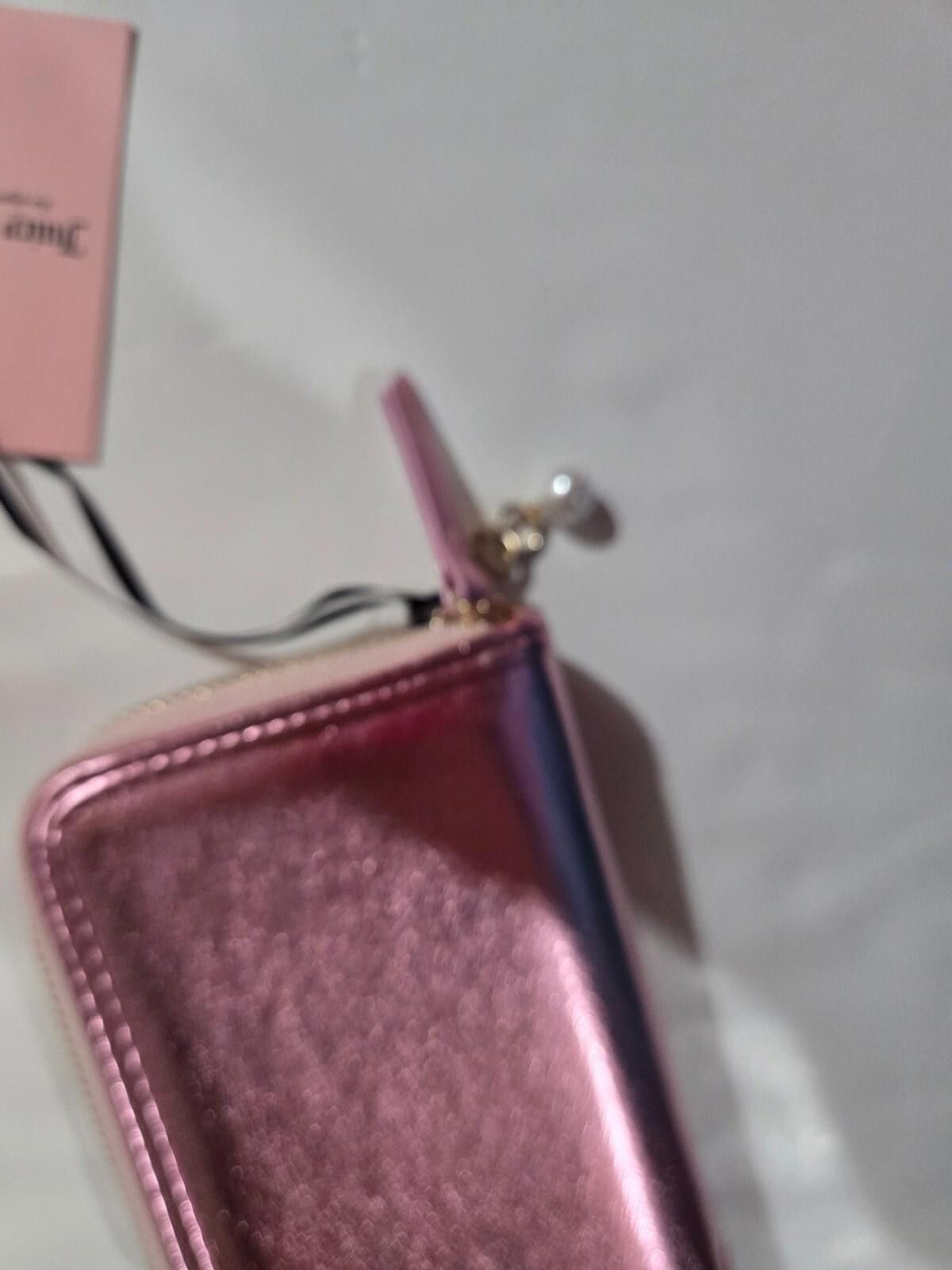 Juicy Couture Jeans Juicy Couture Velour Wallet Diamond Stones Double Zip NWT Size ONE SIZE - 2 Thumbnail