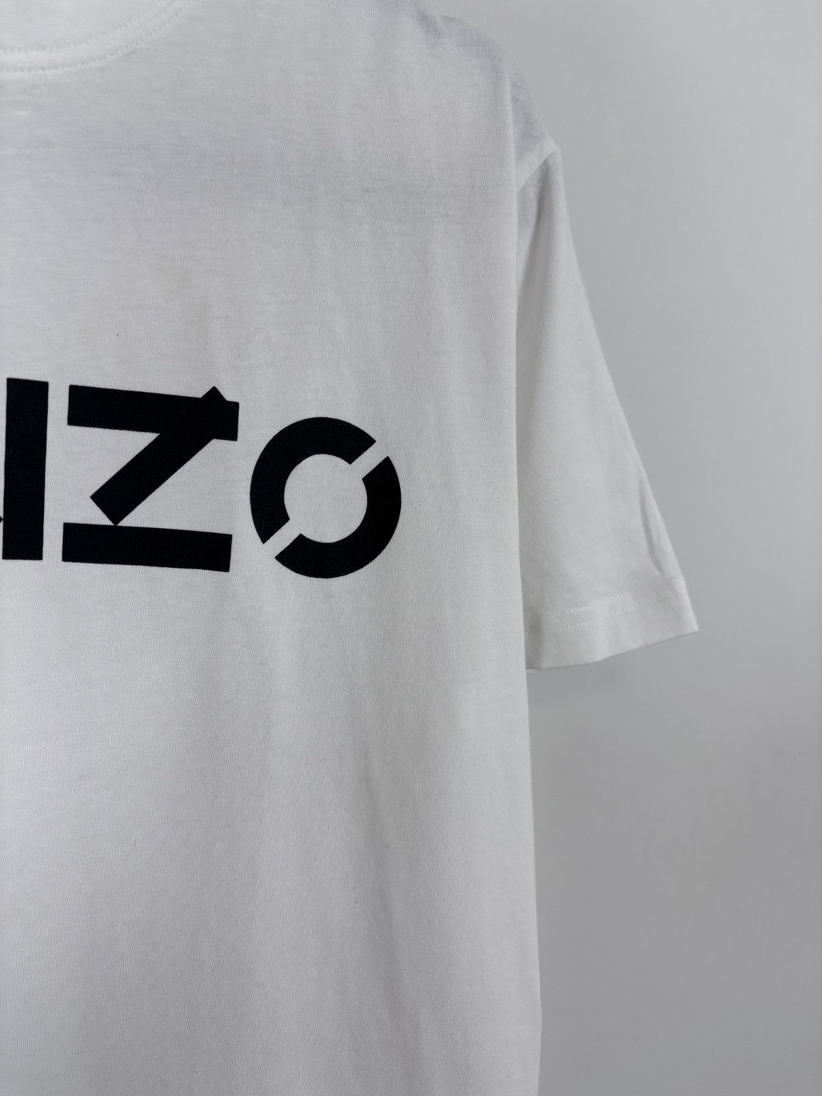 Kenzo Kenzo Paris Men’s Big Graphic Digital Logo White T-Shirt Tee Size US L / EU 52-54 / 3 - 9 Thumbnail