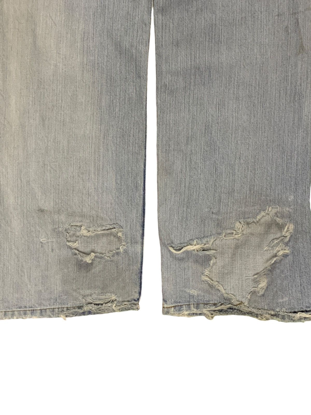 Vintage Japanese Karakuri Mud Wash Printed Baggy Jeans