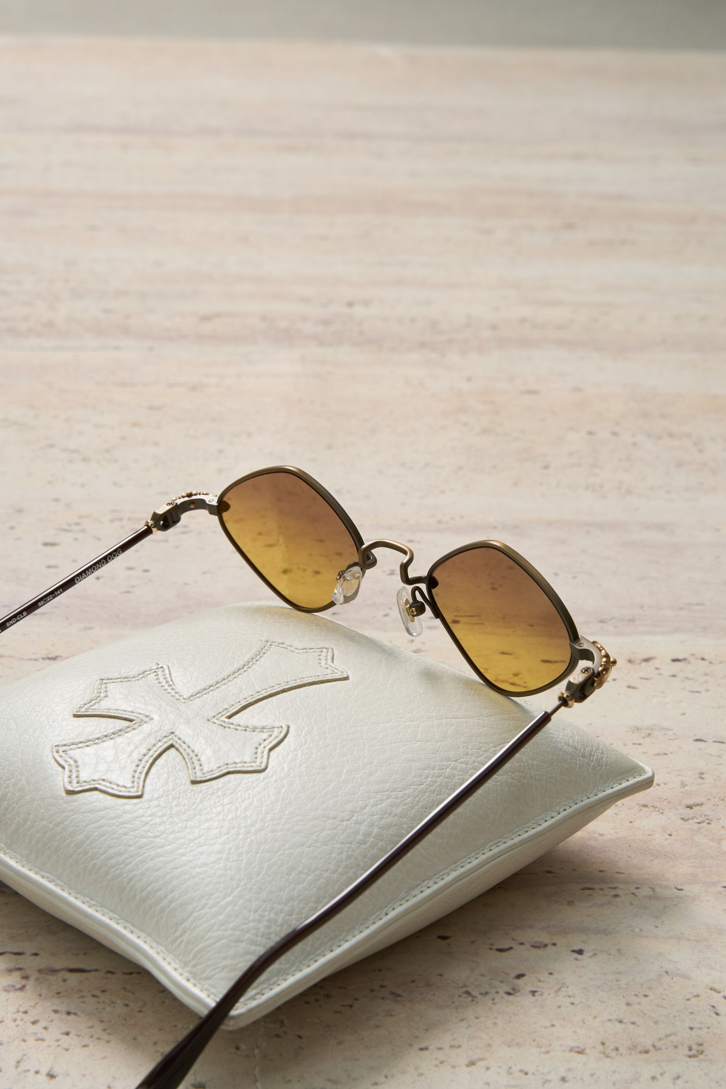 Chrome Hearts CHROME HEARTS DIAMOND DOG SAND - CLASSIC BROWN SUNGLASSES Size ONE SIZE - 6 Thumbnail