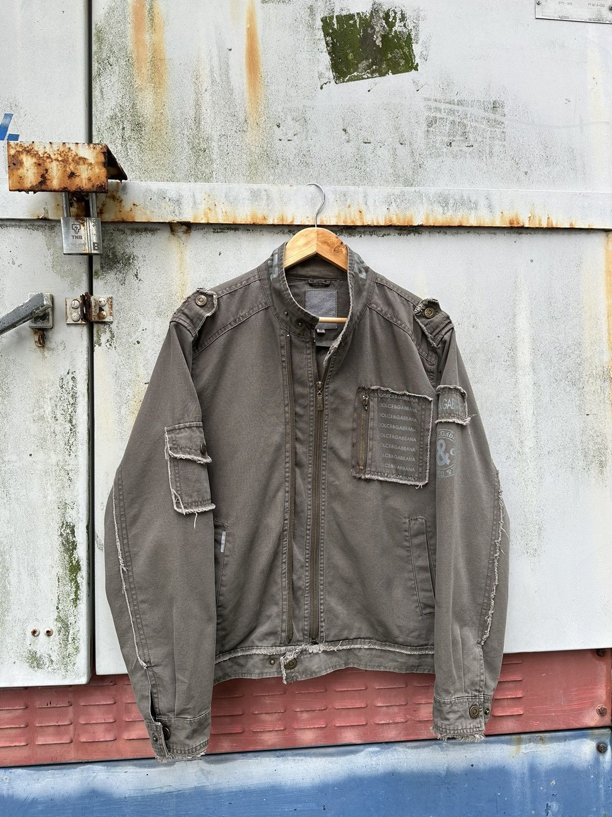 Dolce & Gabbana 👹Vintage Dolce & Gabbana VICTORYI Distressed Detroit Jacket Size US M / EU 48-50 / 2 - 5 Thumbnail