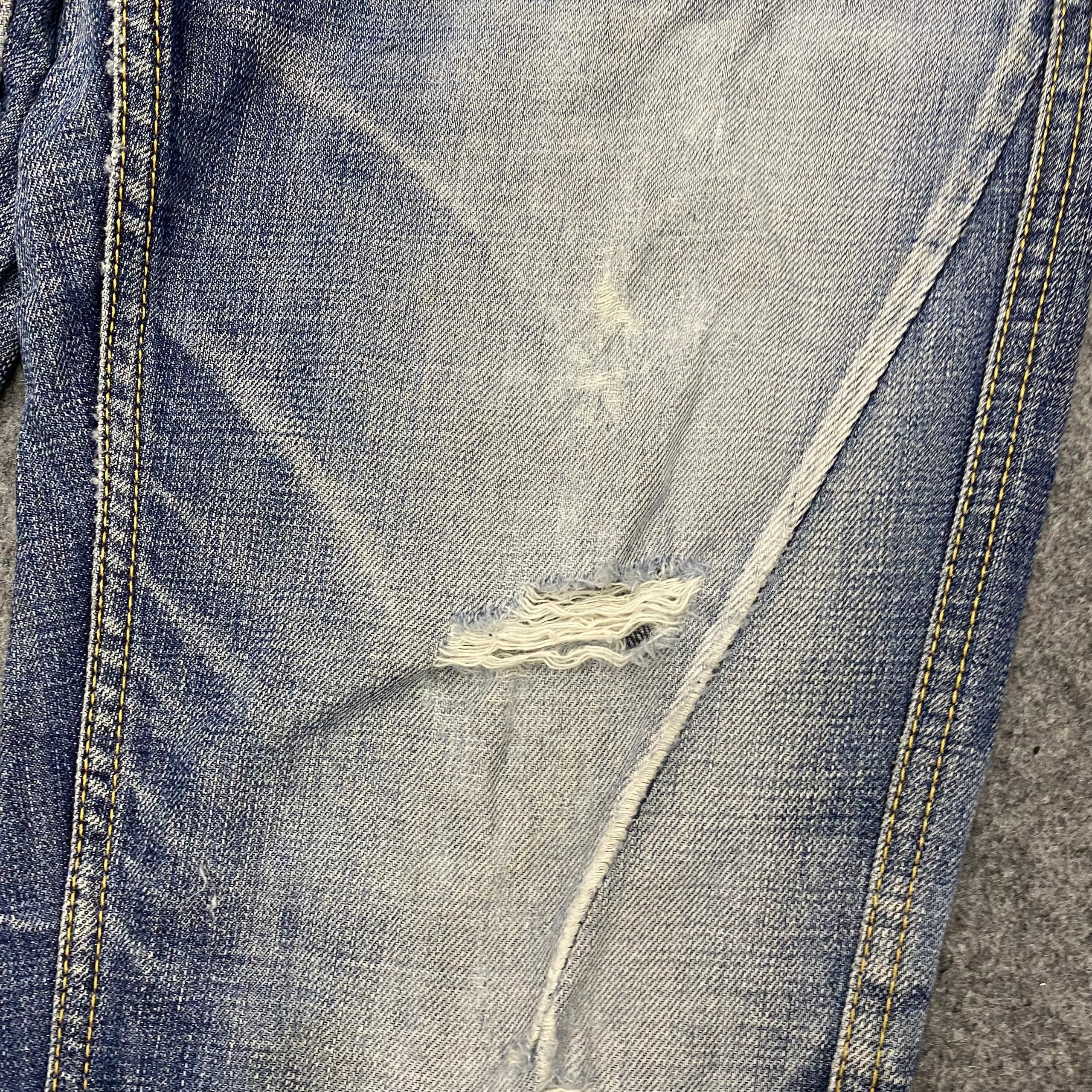 If Six Was Nine 💥Best Offer💥Vintage Blue Way Distressed Denim Size US 35 - 10 Thumbnail