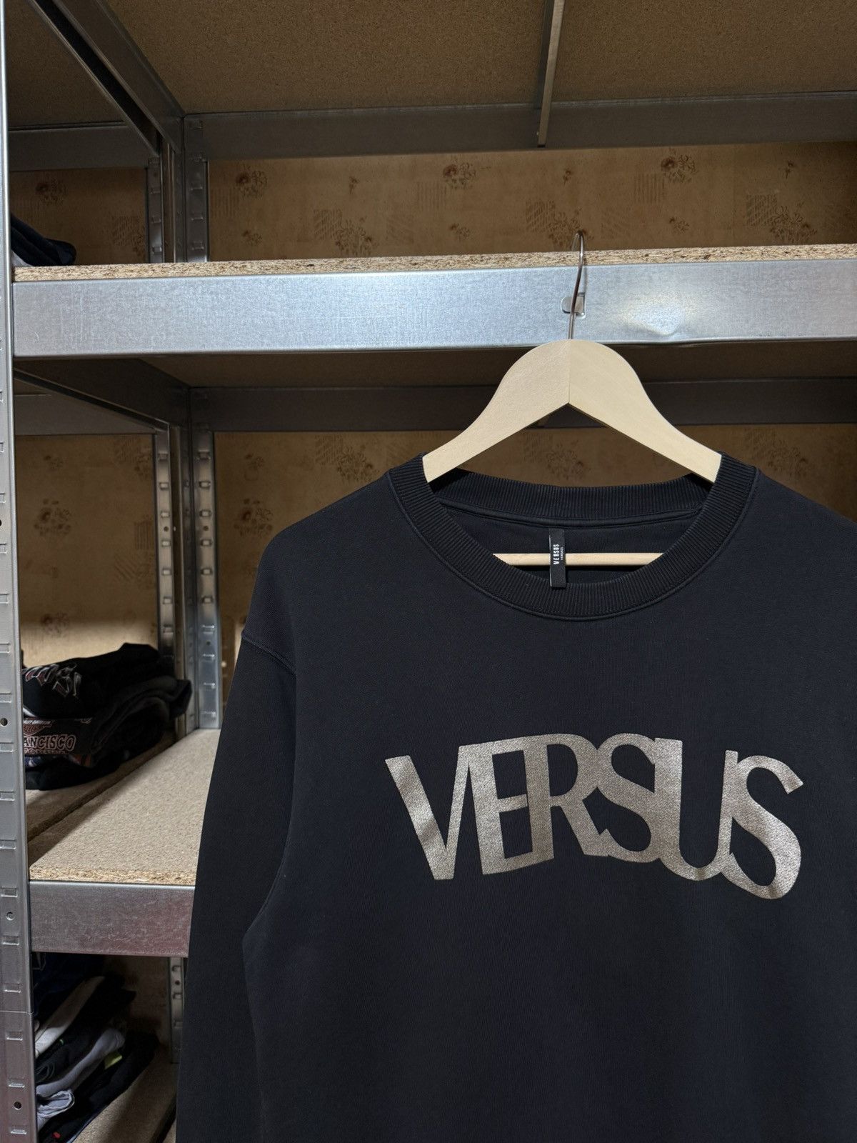 Versace × Versace Jeans Couture × Versus Versace Luxury Versace Versus Big Logo Sweatshirt Y2K Hype Size US L / EU 52-54 / 3 - 3 Thumbnail