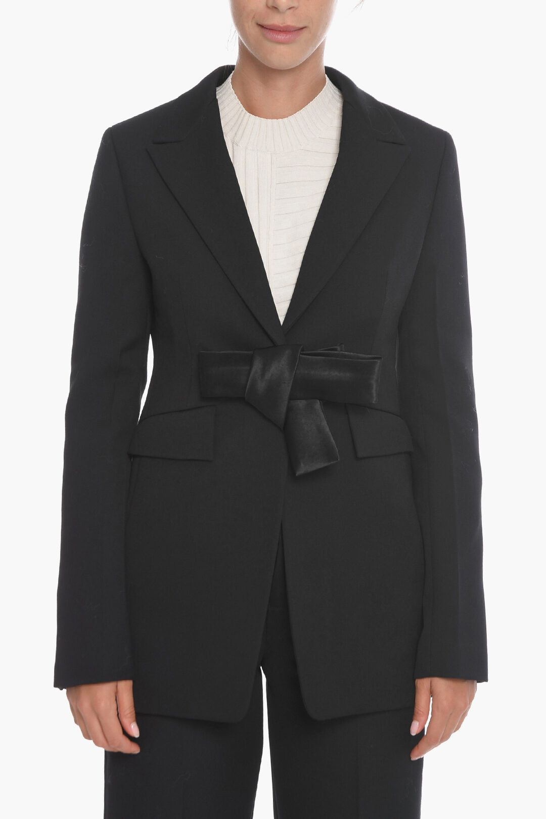image of Jil Sander O1Dk11S0124 Blazer In Black, Women's (Size XS)