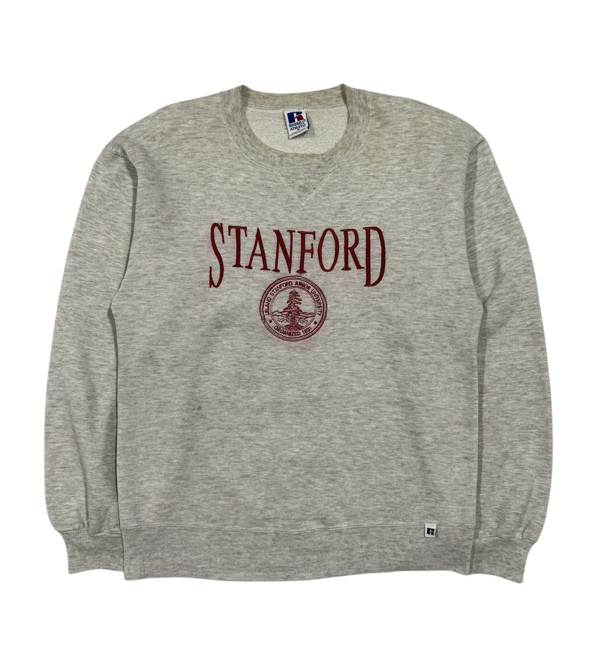 Russell Athletic × Vintage Vtg🔥90’s Stanford Junior University Pullover Sweatshirt Size US M / EU 48-50 / 2 - 1 Thumbnail