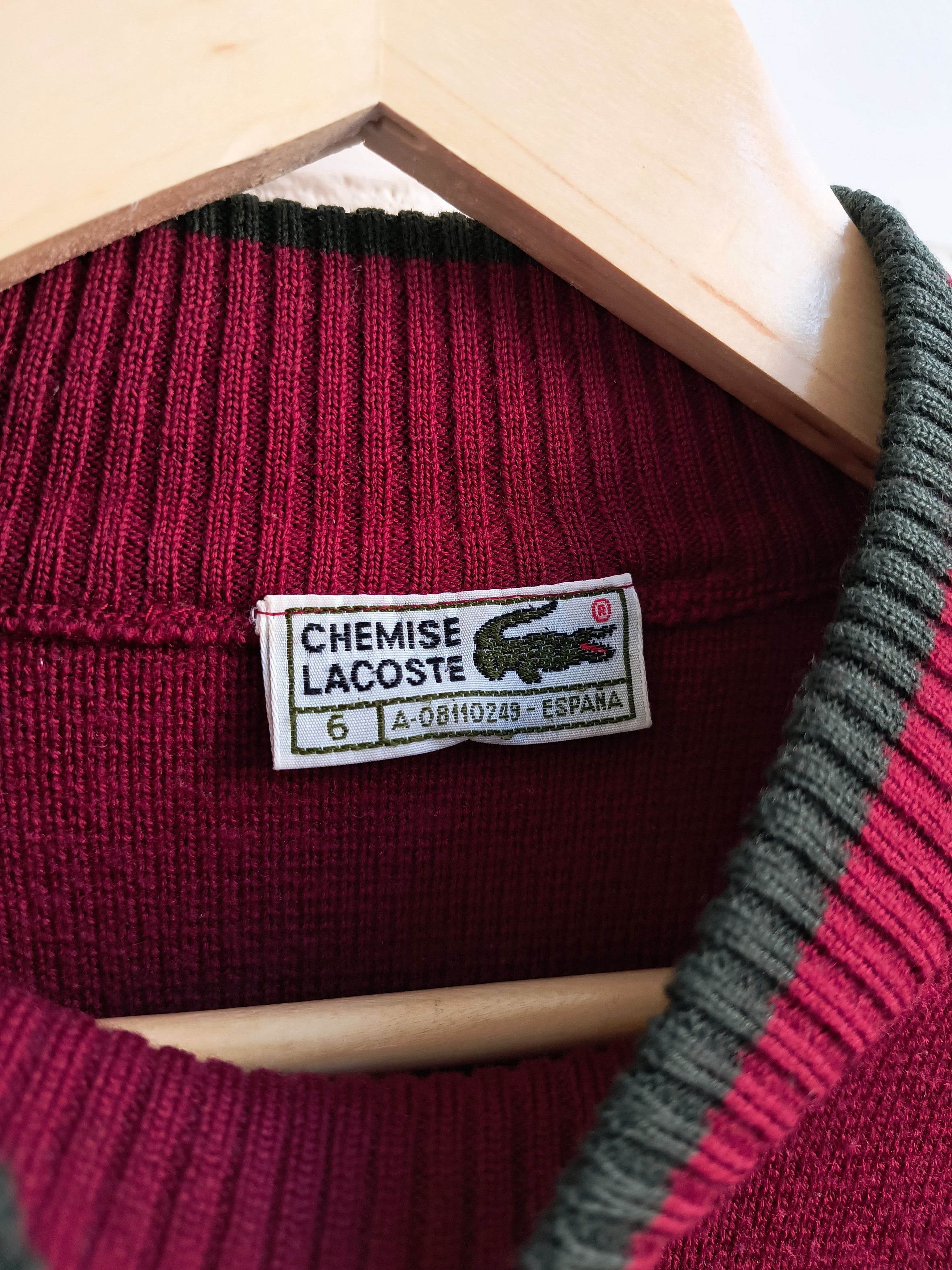 Lacoste Vintage Lacoste Cable Knit Sweater Size US L / EU 52-54 / 3 - 4 Thumbnail