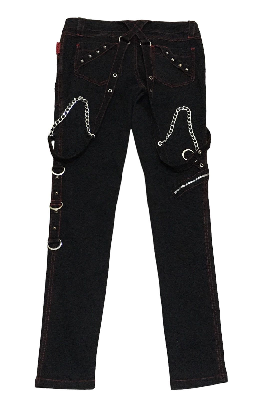 If Six Was Nine Rare Design Vintage Tripp Bondage Avant Garde Pants 1990s Size US 30 / EU 46 - 2 Thumbnail