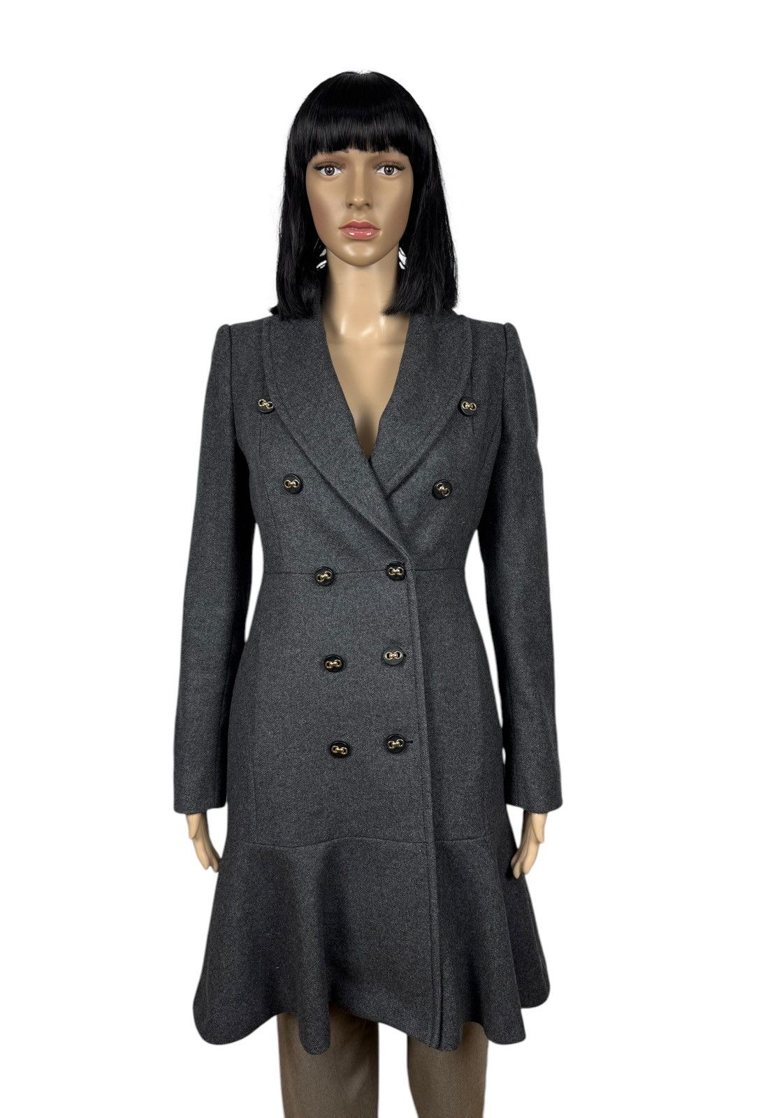 MAX&Co. Max&Co Wool Coat Pleated Double-Breasted size US2 IT38 Size XS / US 0-2 / IT 36-38 - 1 Thumbnail