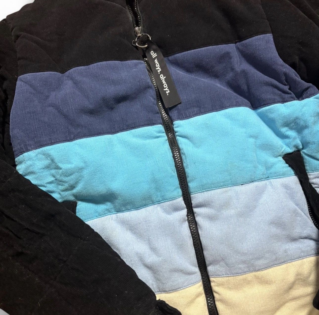 Other sz S - TSNMI Corduroy Color Block Puffer Jacket Size US S / EU 44-46 / 1 - 2 Thumbnail