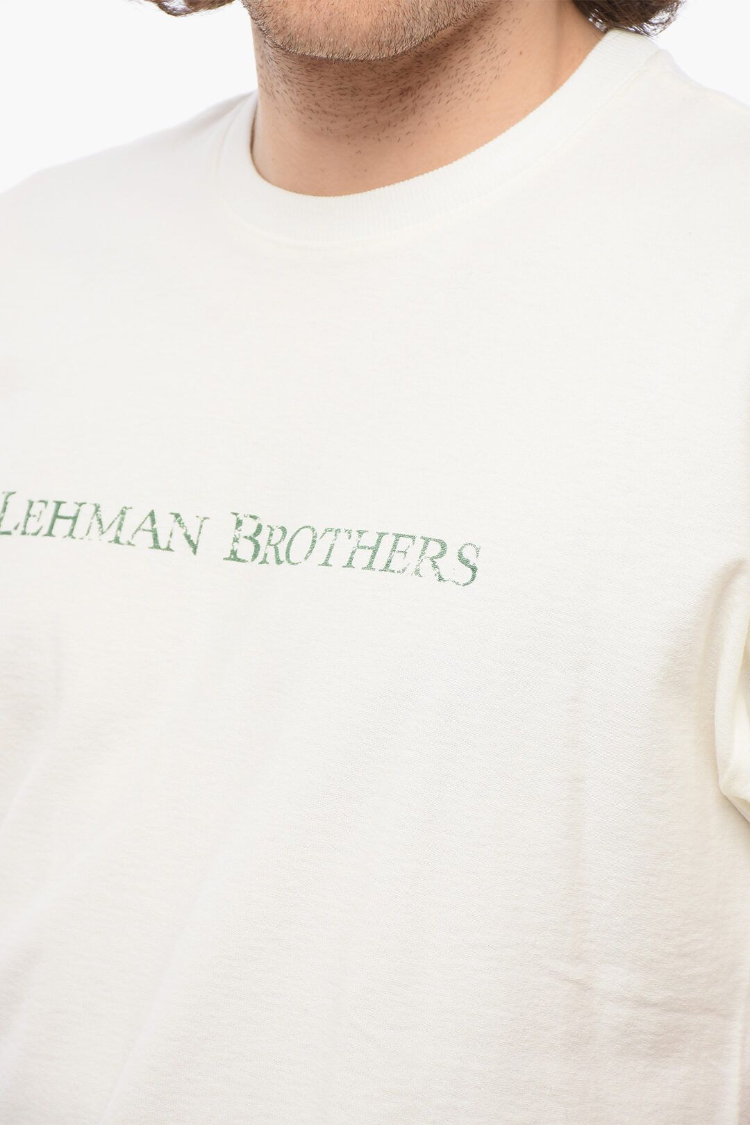 1989 STUDIO og1mm0725 Crewneck Cotton T-Shirt in White Size US S / EU 44-46 / 1 - 3 Thumbnail
