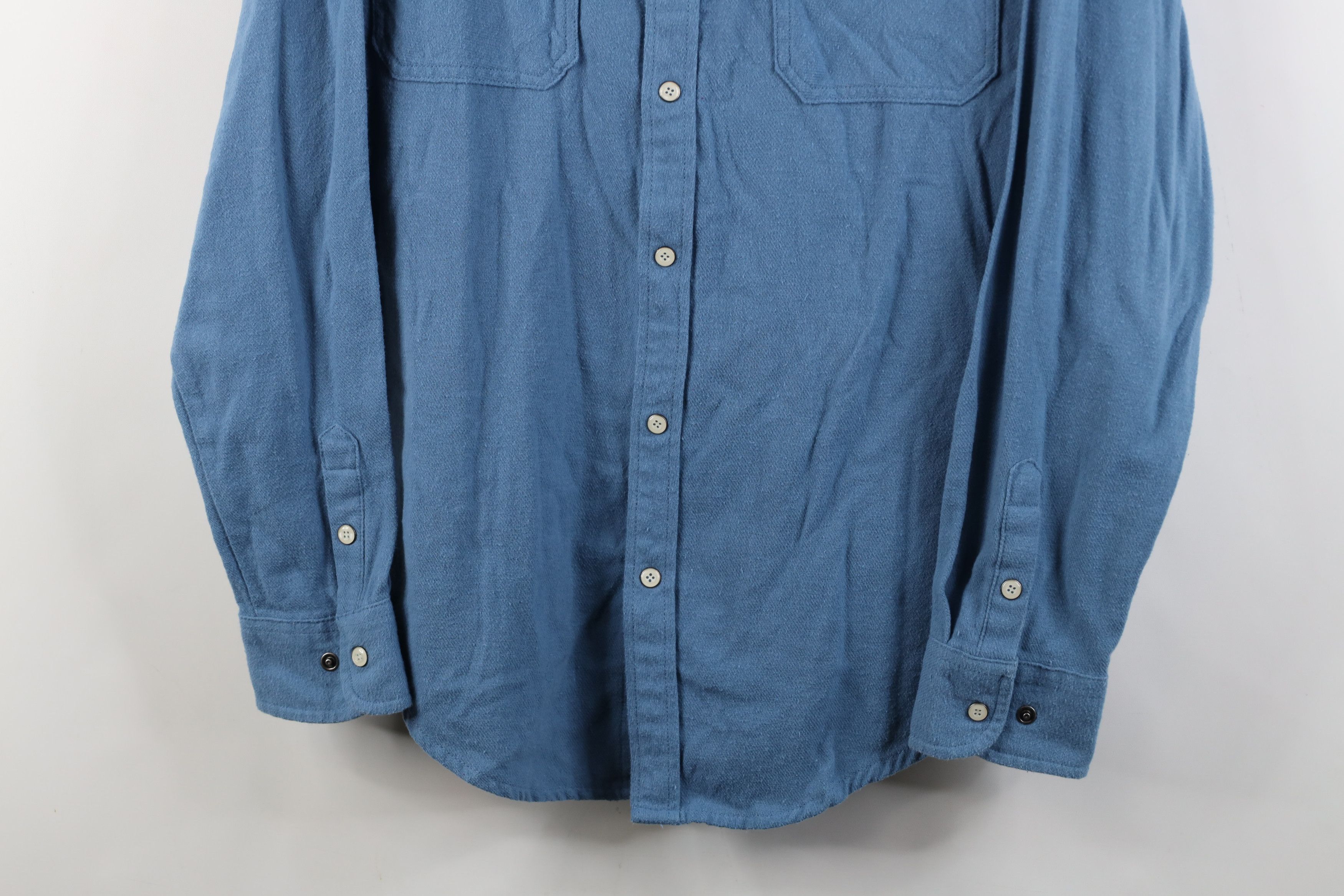 Vintage Vintage 90s Streetwear Twill Snap Button Collared Shirt Size US M / EU 48-50 / 2 - 3 Thumbnail