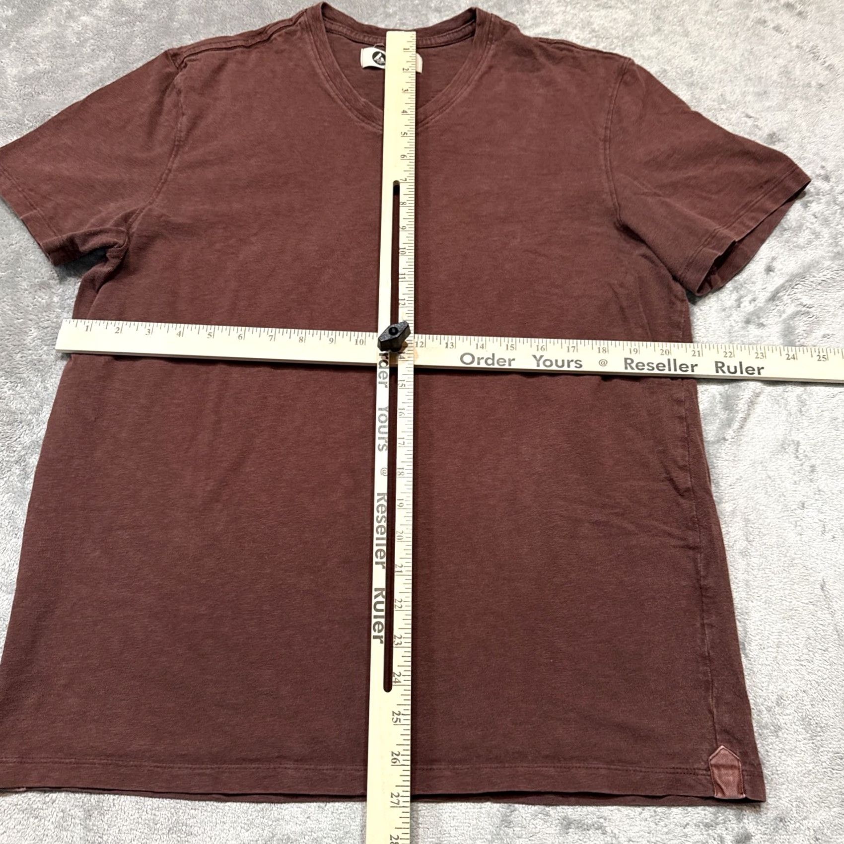 Vintage American Giant T Shirt Mens Large Red Made USA Cotton Preppy Work V Neck Size US L / EU 52-54 / 3 - 4 Thumbnail
