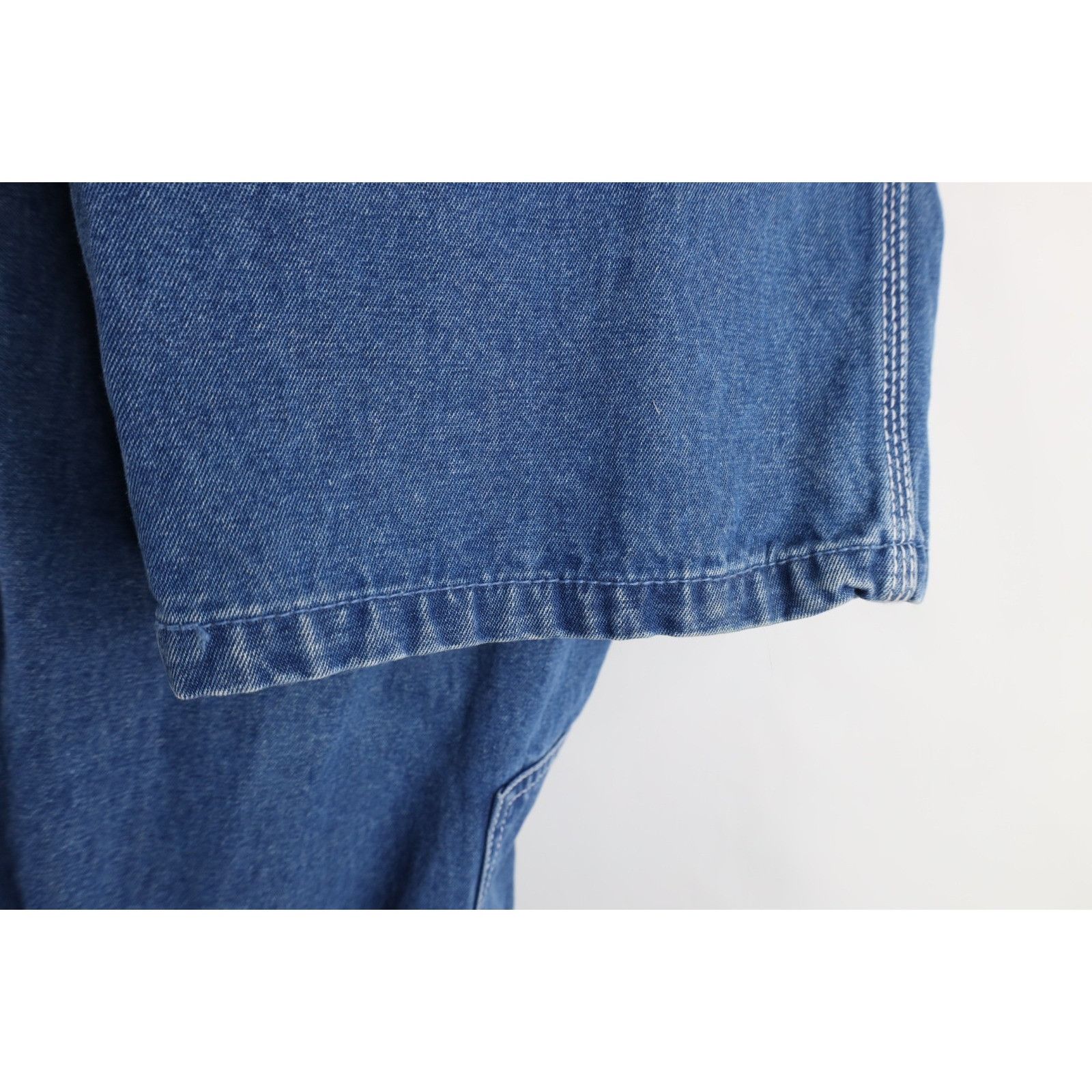 Vintage Vintage 90s Streetwear Distressed Wide Leg Denim Overalls Size US 44 / EU 60 - 12 Thumbnail