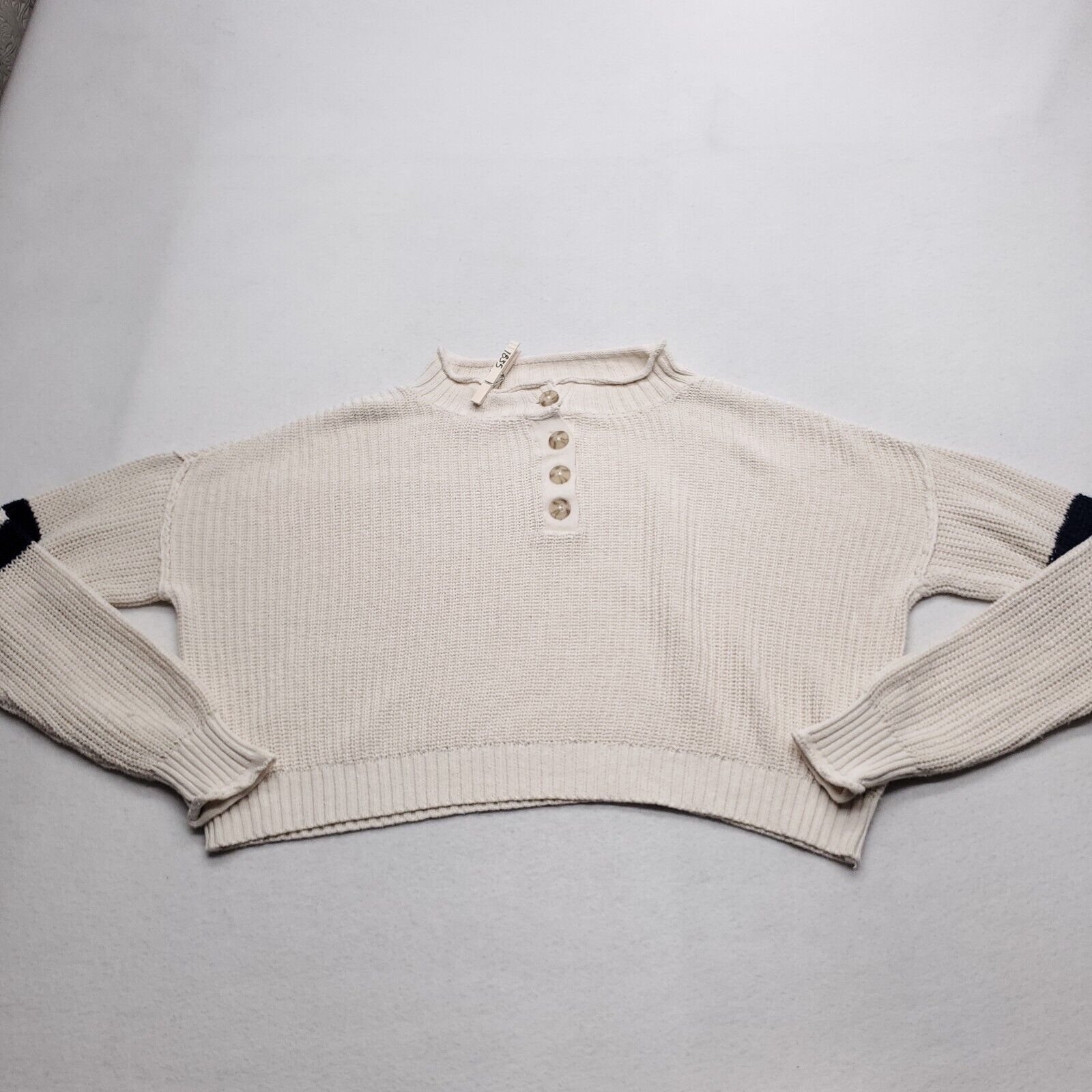 American Eagle Outfitters American Eagle Pullover Cropped Sweater Womens Size S Beige Size S / US 4 / IT 40 - 2 Thumbnail