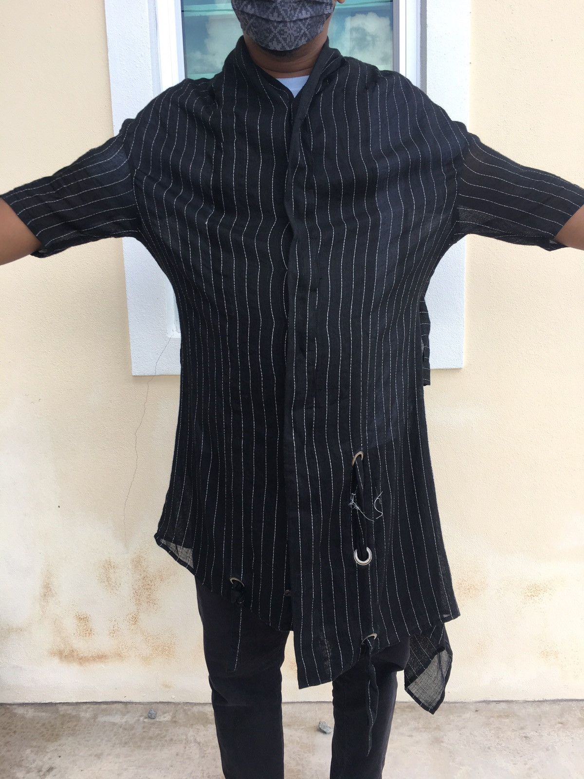 Yohji Yamamoto Rare Vintage Y’s Yohji Yamamoto Linen Stripes Cardi Size US M / EU 48-50 / 2 - 20 Thumbnail