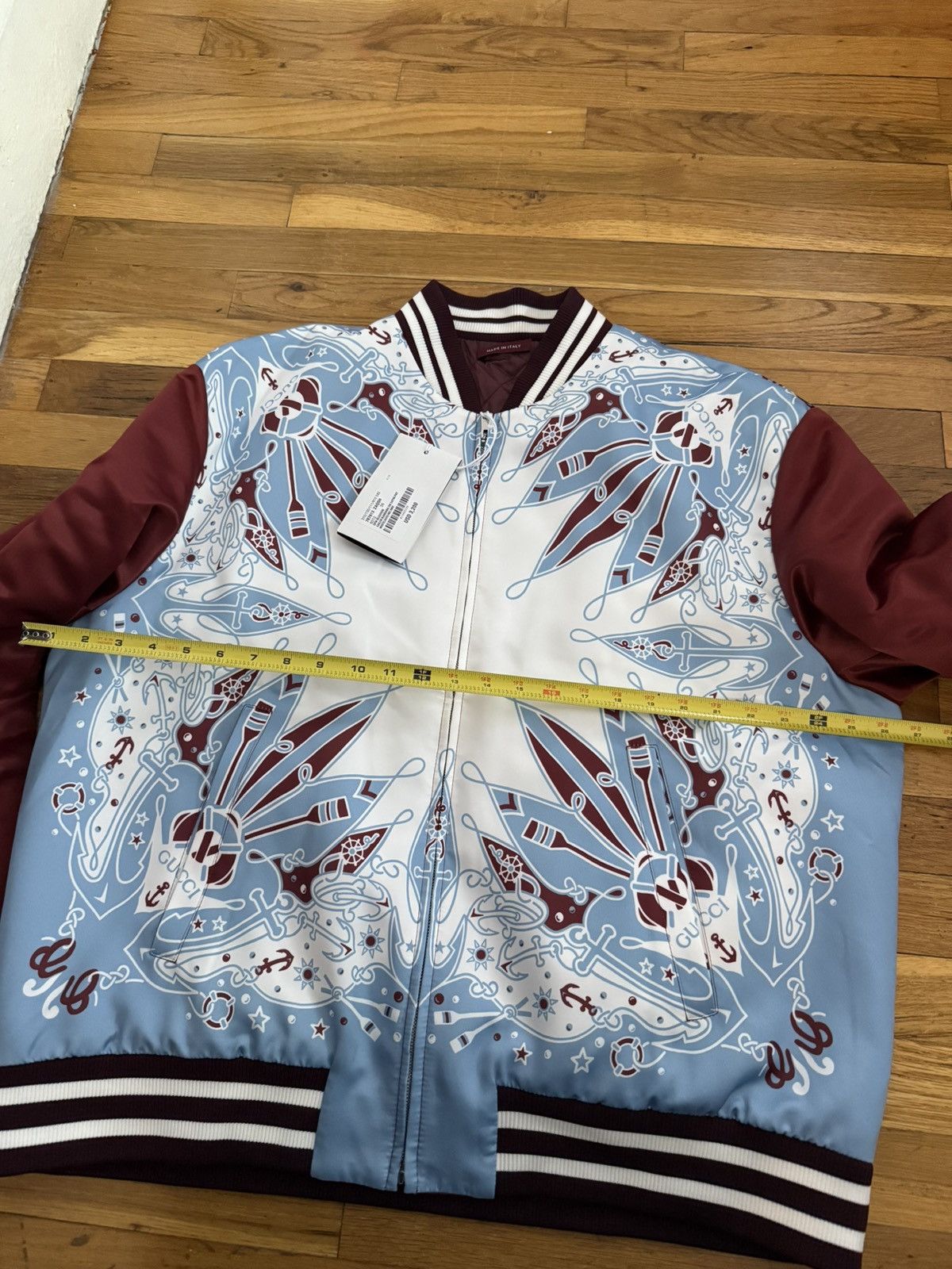 Gucci Gucci Satin Bandana Bomber Size US XL / EU 56 / 4 - 5 Thumbnail