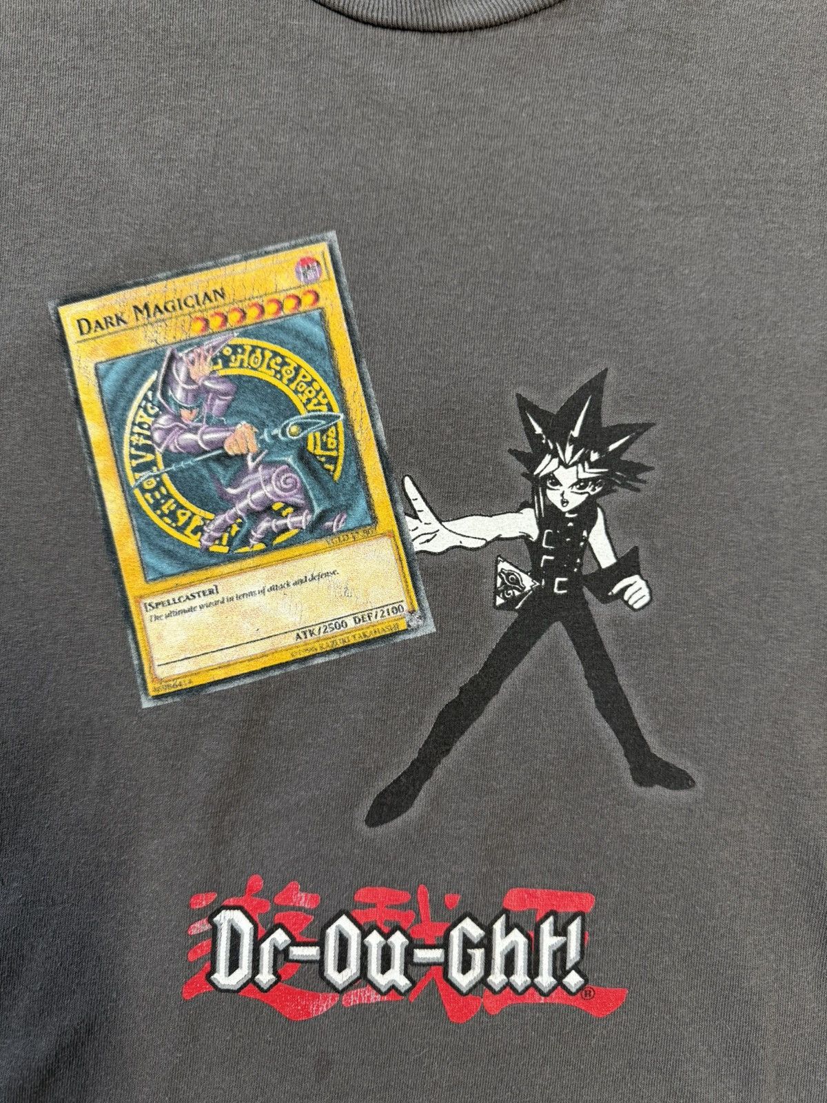Japanese Brand Yu-Gi-Oh Drought Dark Magician Grey Tee Size Large Size US L / EU 52-54 / 3 - 4 Thumbnail