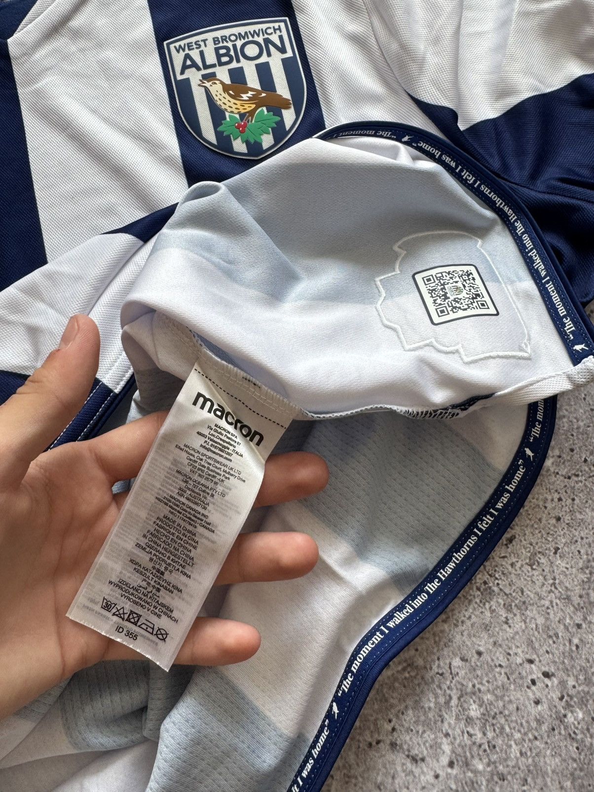 Macron 🔥MACRON WEST BROMWICH 2025-26 HOME SOCCER JERSEY SHIRT Size US M / EU 48-50 / 2 - 8 Thumbnail