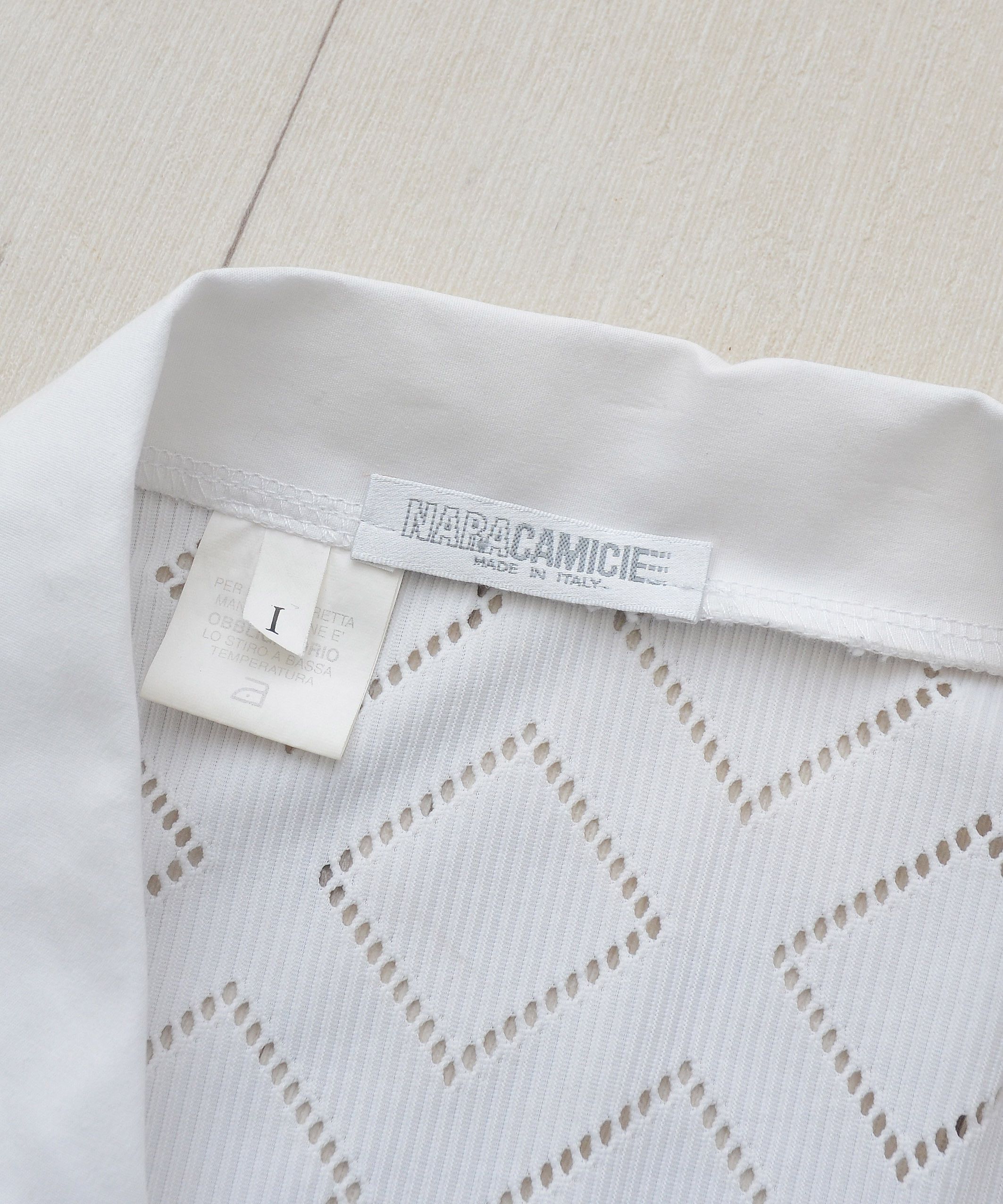 Vintage Vintage NaraCamicie Nara Camicie White sheer Blouse Size S / US 4 / IT 40 - 7 Thumbnail