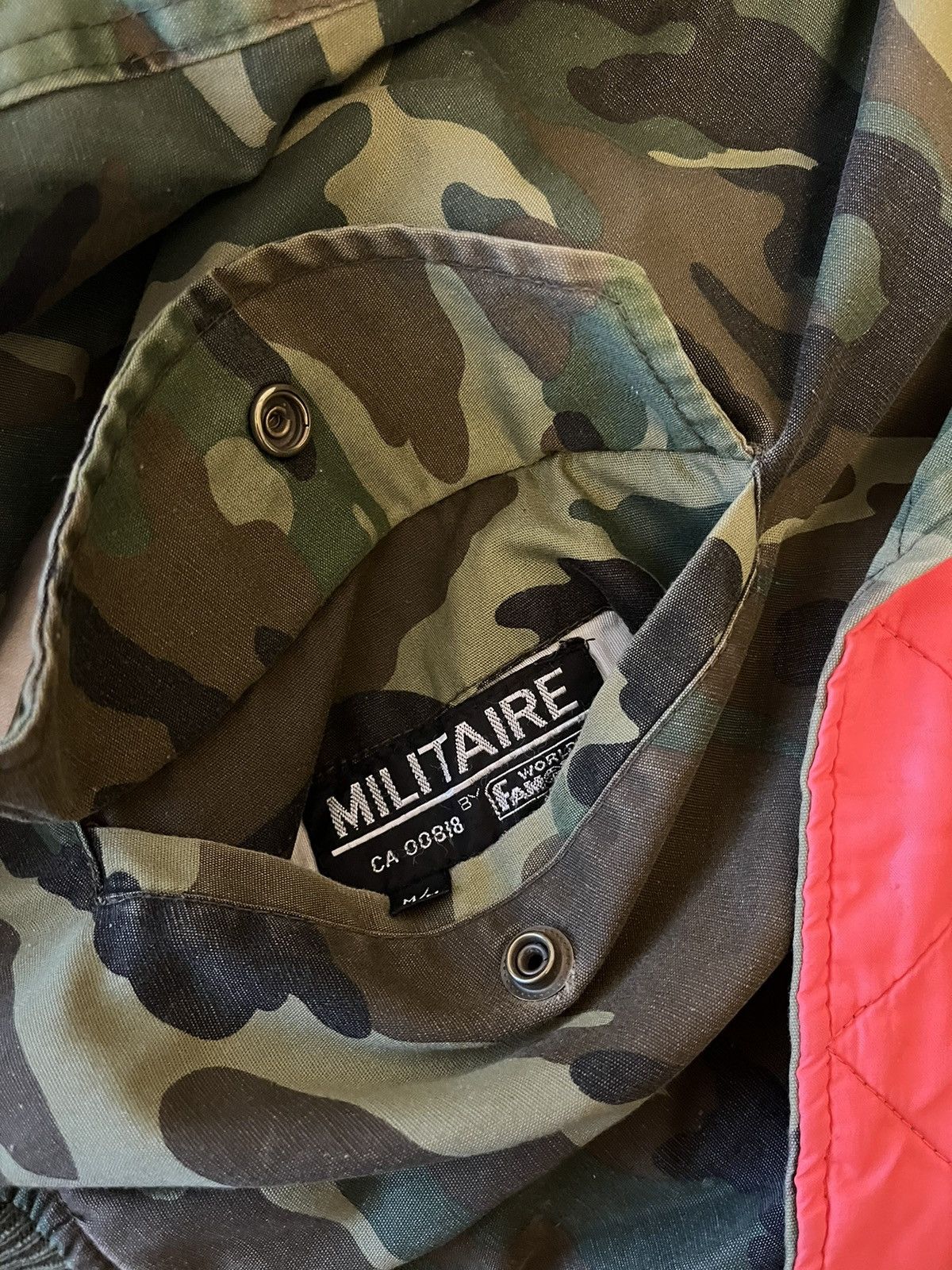 Vintage 80s Military Army Camo Bomber Jacket Size US M / EU 48-50 / 2 - 5 Thumbnail