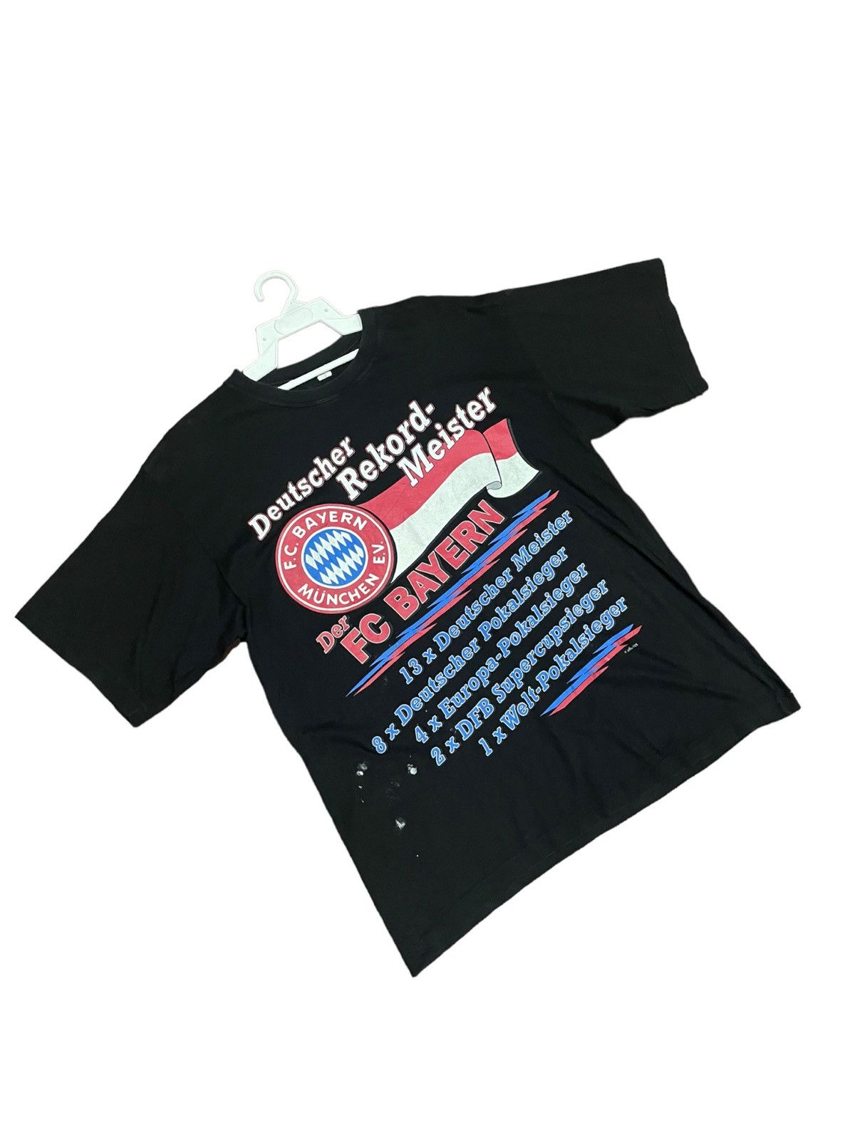 Other 90s Bayern Munchen Tour Distressed Glued Tee Size US L / EU 52-54 / 3 - 5 Thumbnail