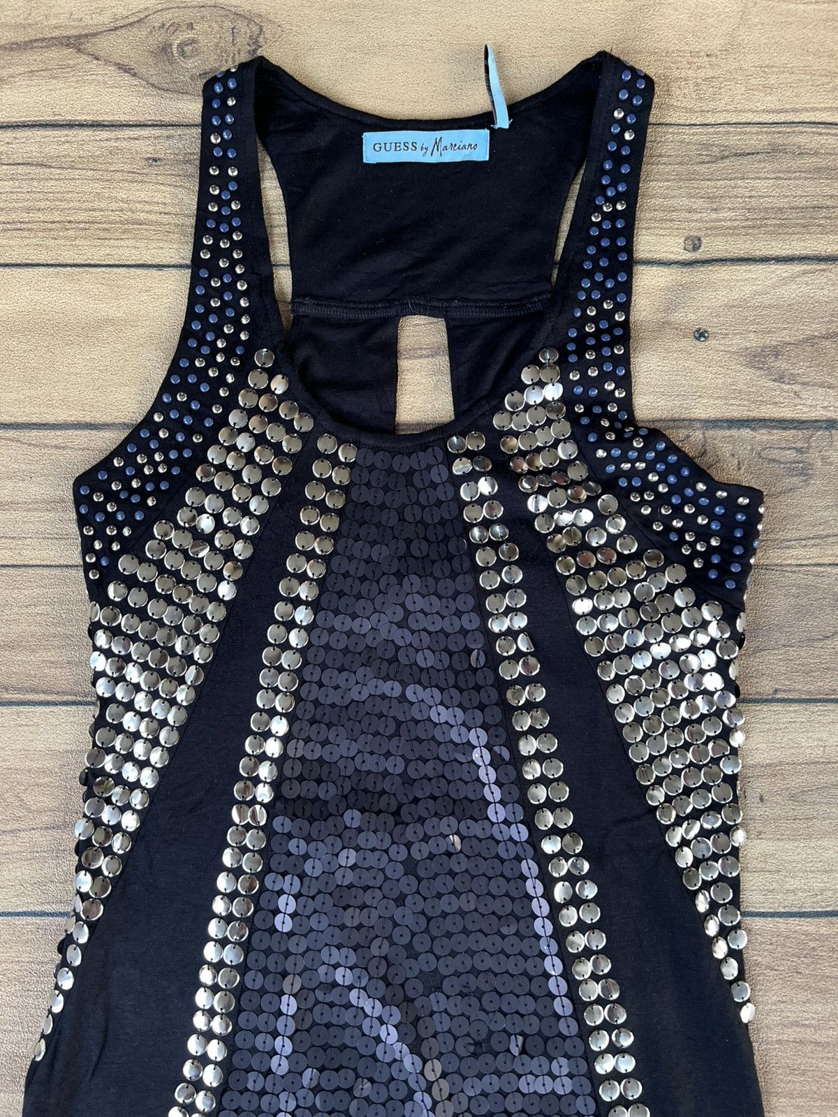 Guess Guess by marciano black sequins sleeveless rayon span Size XS / US 0-2 / IT 36-38 - 2 Thumbnail