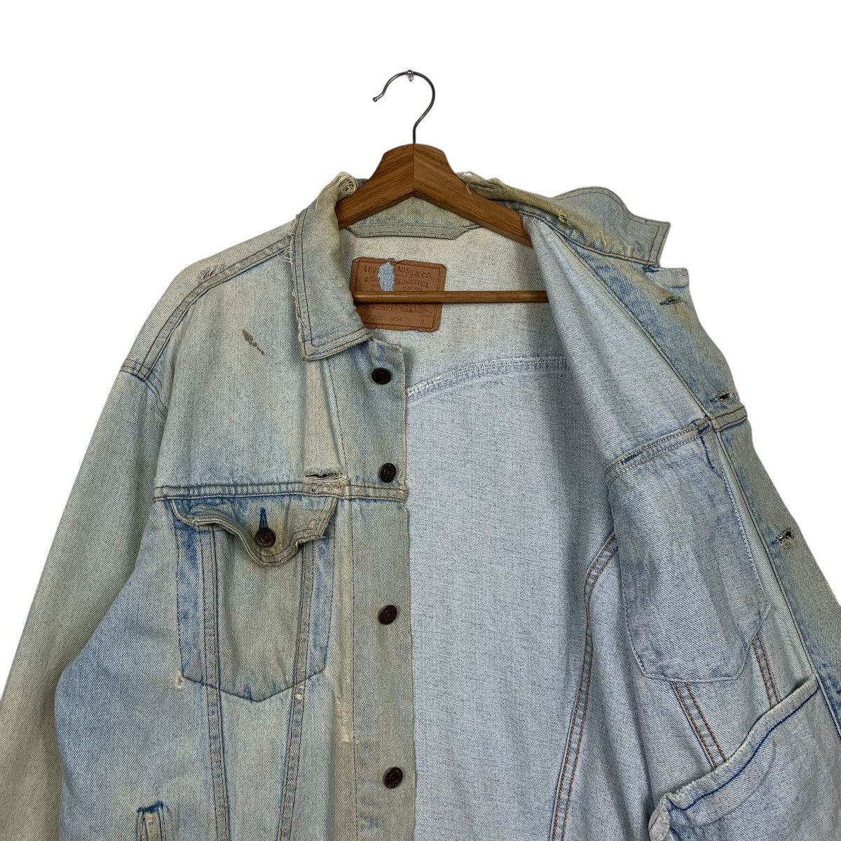 Levi's Vintage Levis 75525 Denim Jacket Size US S / EU 44-46 / 1 - 10 Thumbnail