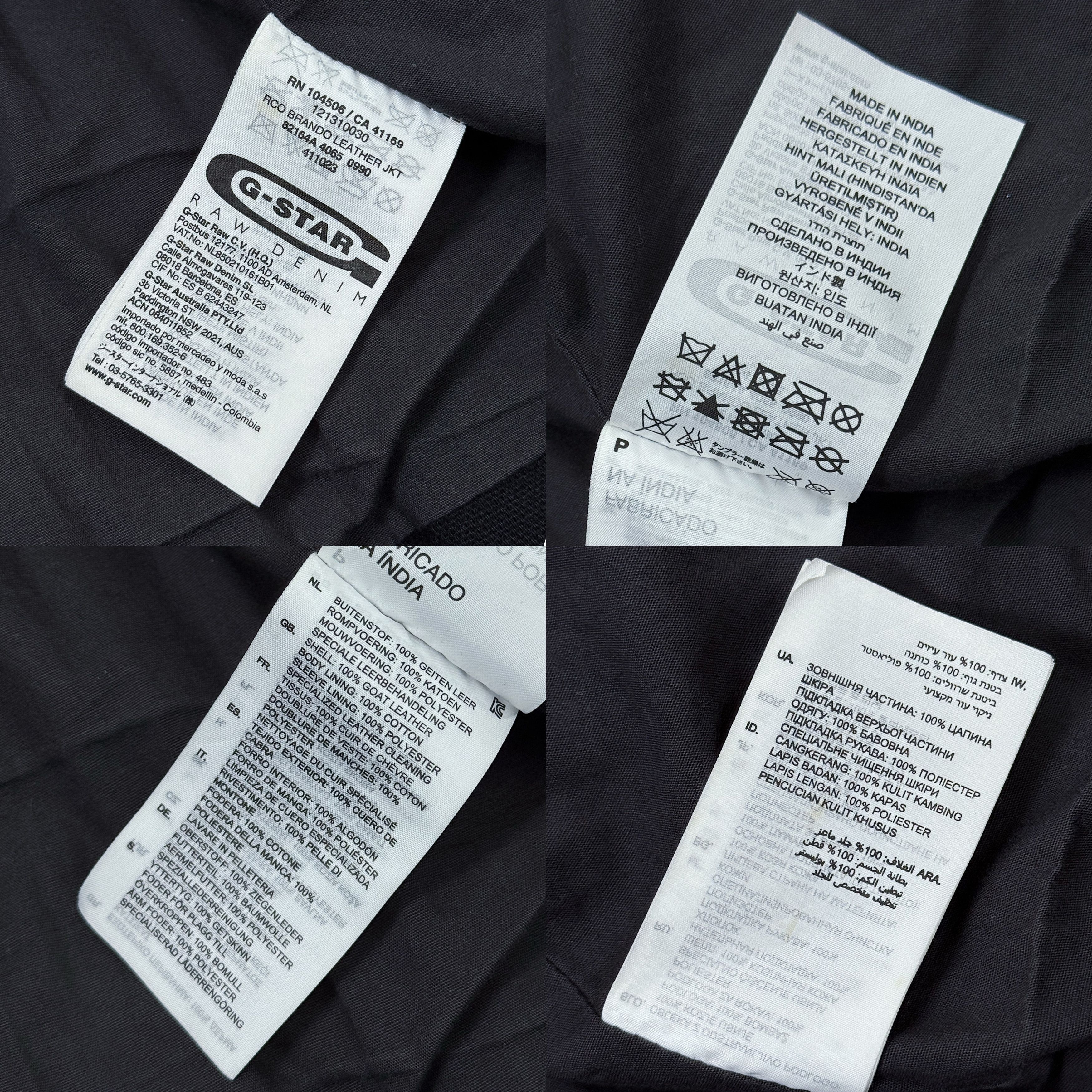 G-Star G-Star Raw Goat Leather Jacket Rco Brando Men Size US M / EU 48-50 / 2 - 24 Thumbnail