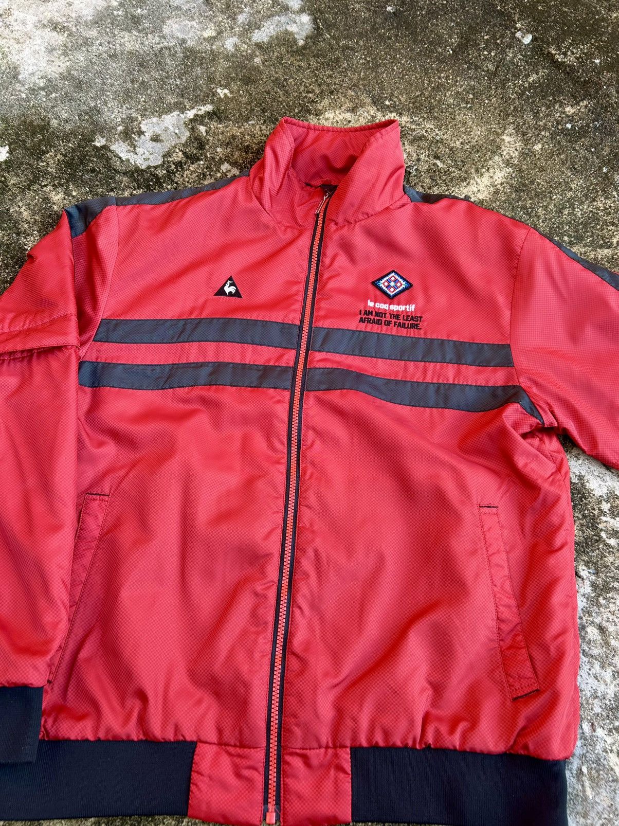 Japanese Brand × Vintage Lecoqsportif Golf Collection Nylon Zipper Jacket Size US L / EU 52-54 / 3 - 8 Thumbnail
