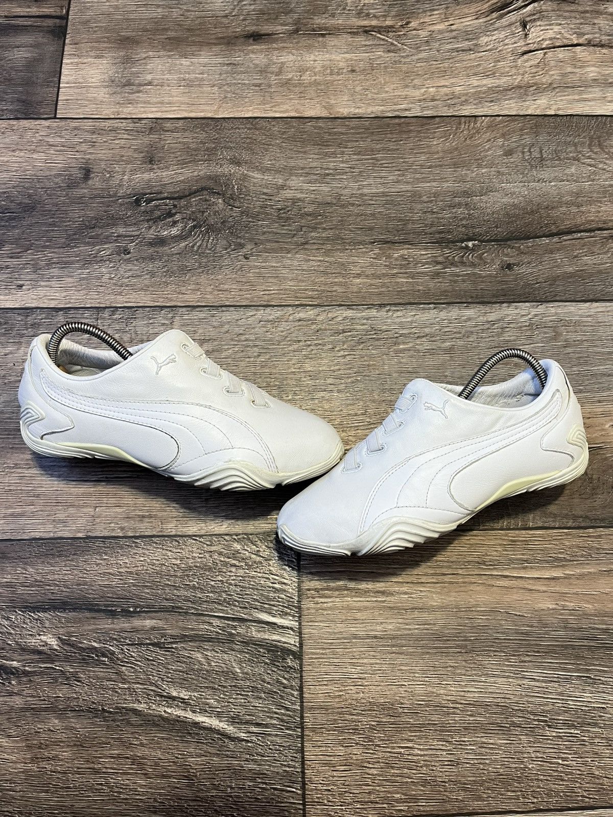 Puma × Vintage Vintage Puma Mostro Speed Cat Y2K White Leather Sneakers Size US 6.5 / IT 36.5 - 2 Thumbnail