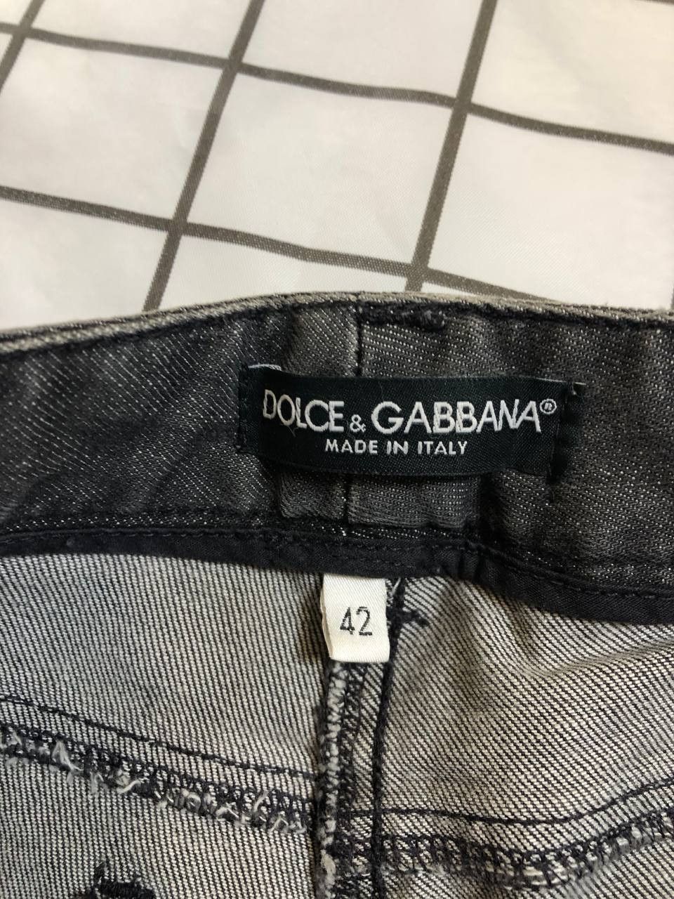 Dolce & Gabbana Dolce & Gabbana Grey Washed And Distressed Denim Size 28" / US 6 / IT 42 - 12 Thumbnail