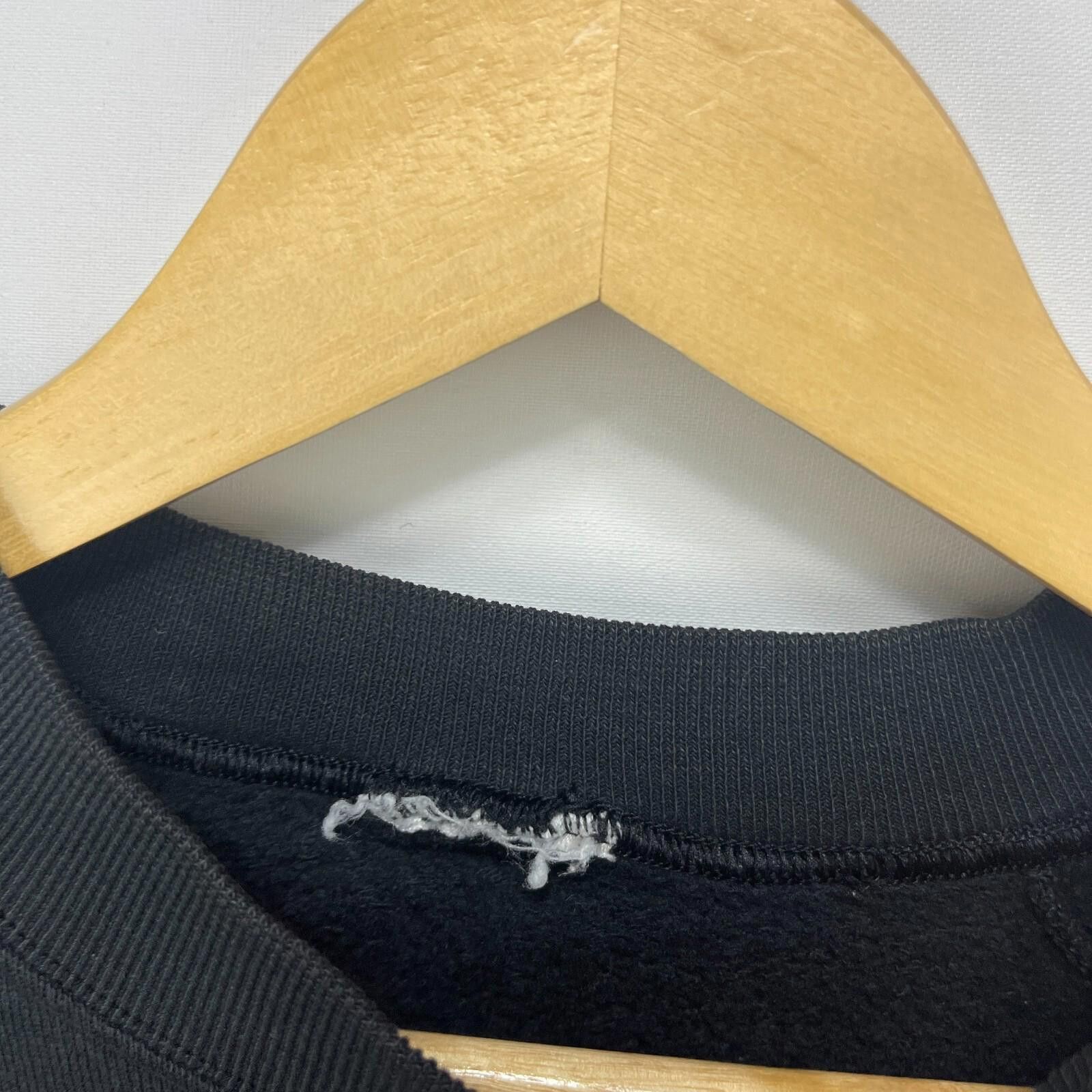 Vintage Vintage '90s Faded Blank Black Raglan Sweatshirt XXL Size US XXL / EU 58 / 5 - 3 Thumbnail