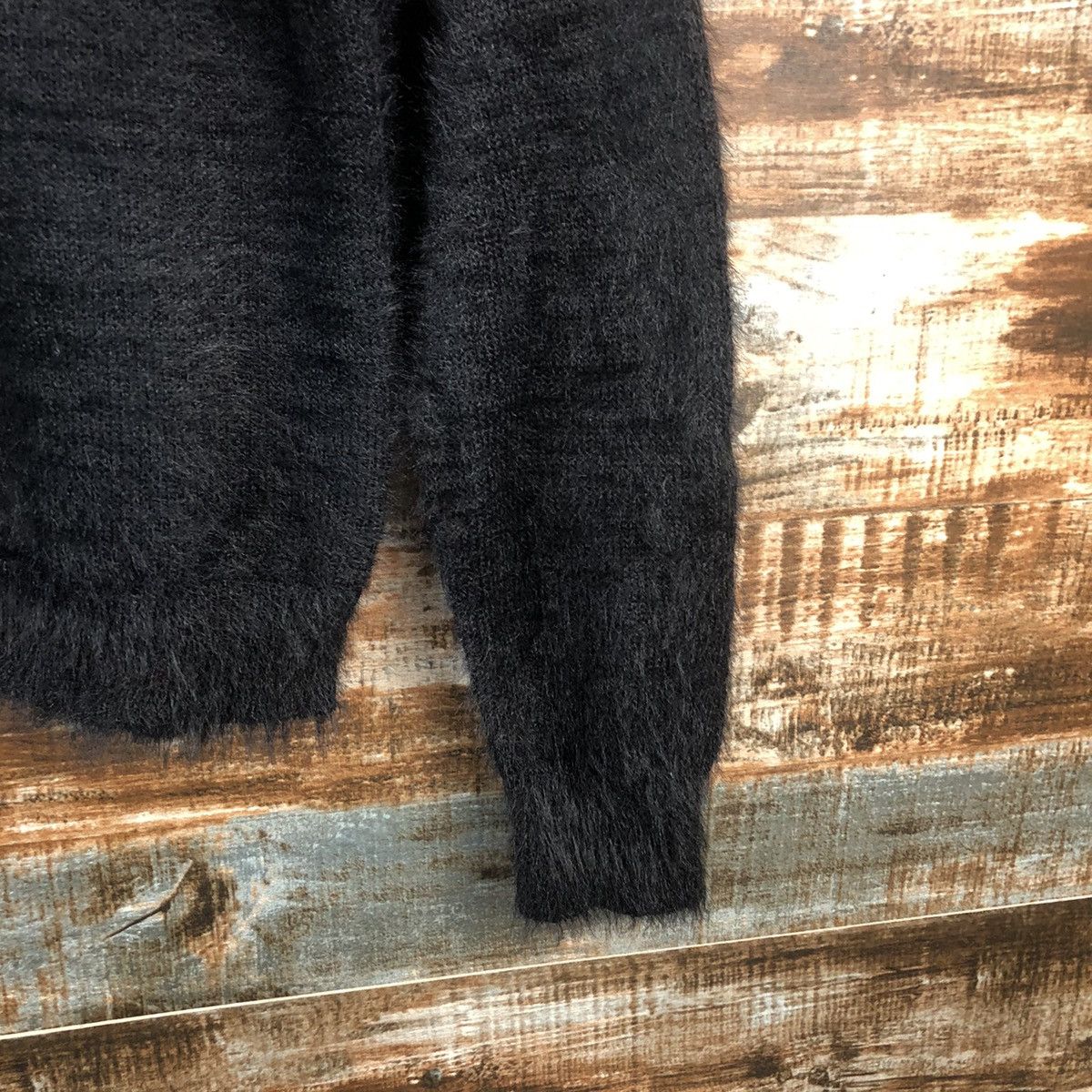 Homespun Knitwear DL Marble Waltz Black fur shaggy mohair Knitwear #C023 Size US M / EU 48-50 / 2 - 8 Thumbnail