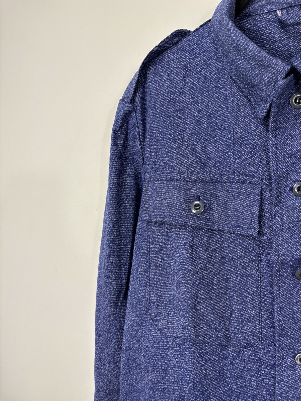 Other Vintage 1970s French Workwear Utility Jacket Blue Chore Coat Size US L / EU 52-54 / 3 - 6 Thumbnail