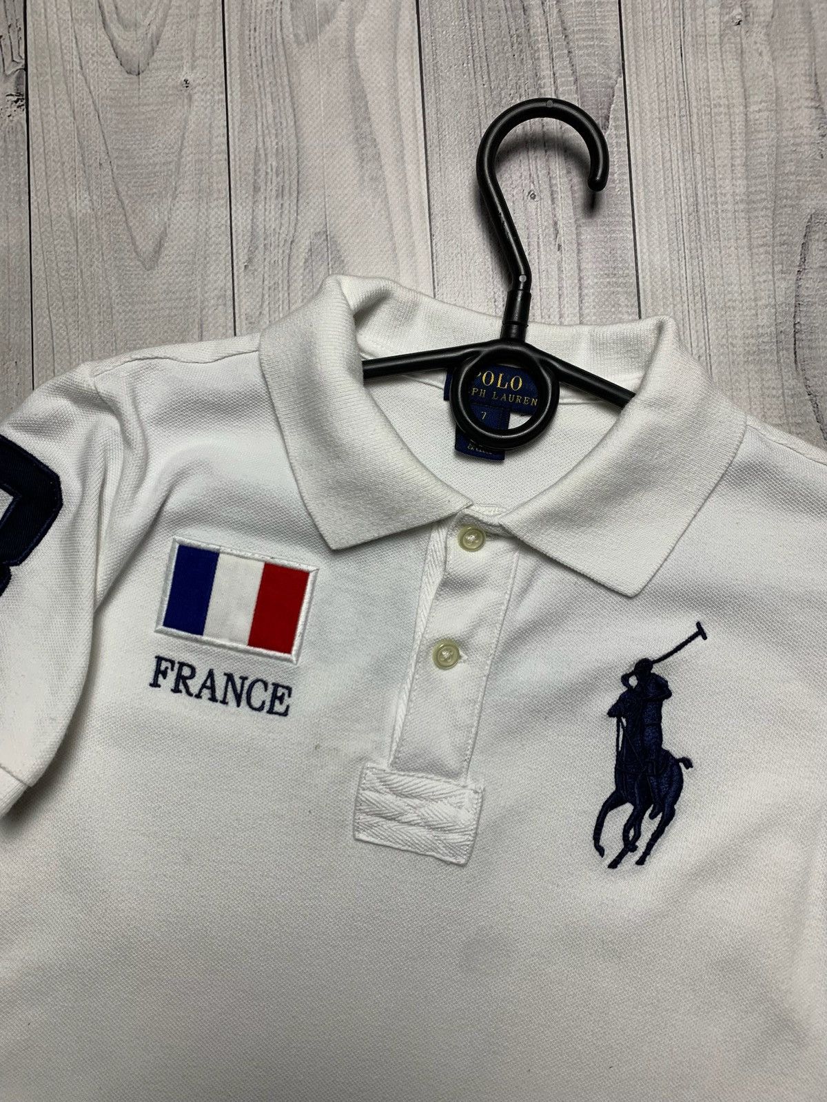 Polo Ralph Lauren × Vintage Vintage polo Ralph Lauren France rare size Kids big logo Size US XXS / EU 40 - 3 Thumbnail