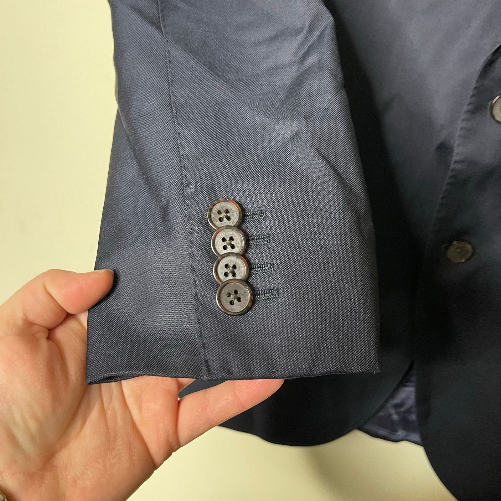 Suitsupply Suitsupply Navy Tailored Fit Lazio Suit Jacket US 40S Size 40S - 8 Thumbnail