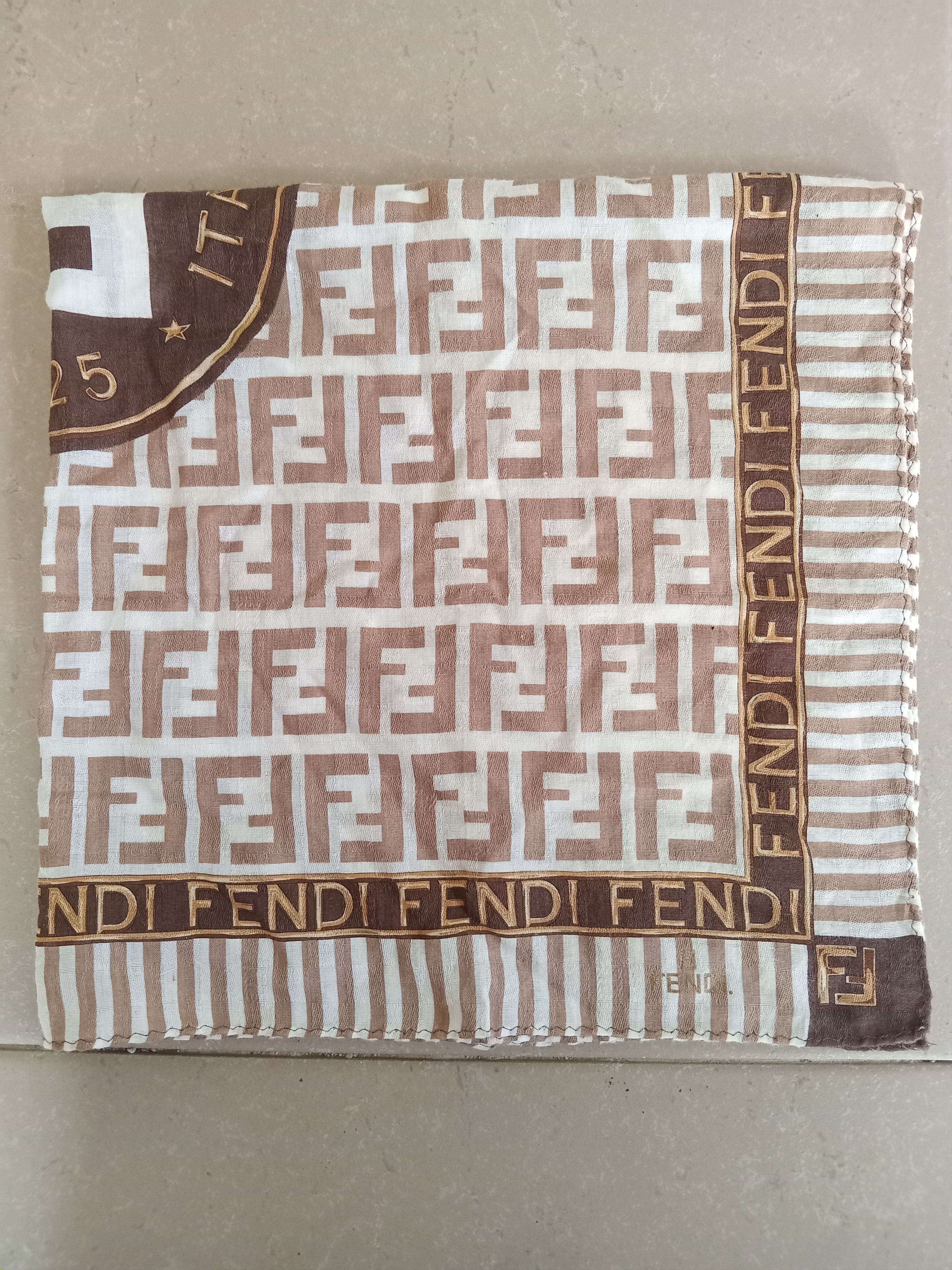 Fendi Fendi FullPrint Handkerchief Size ONE SIZE - 5 Thumbnail