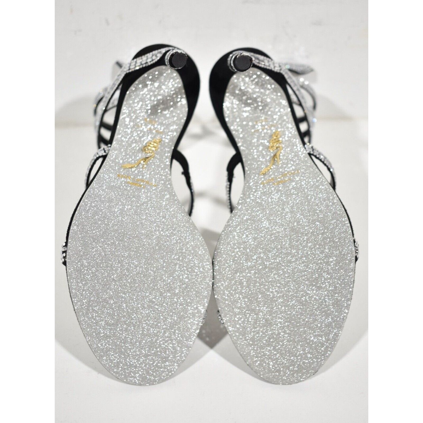 Rene Caovilla Margot Crystal Ankle Wrap Strap Sandal Heel Pump 37 Size US 7 / IT 37 - 13 Thumbnail