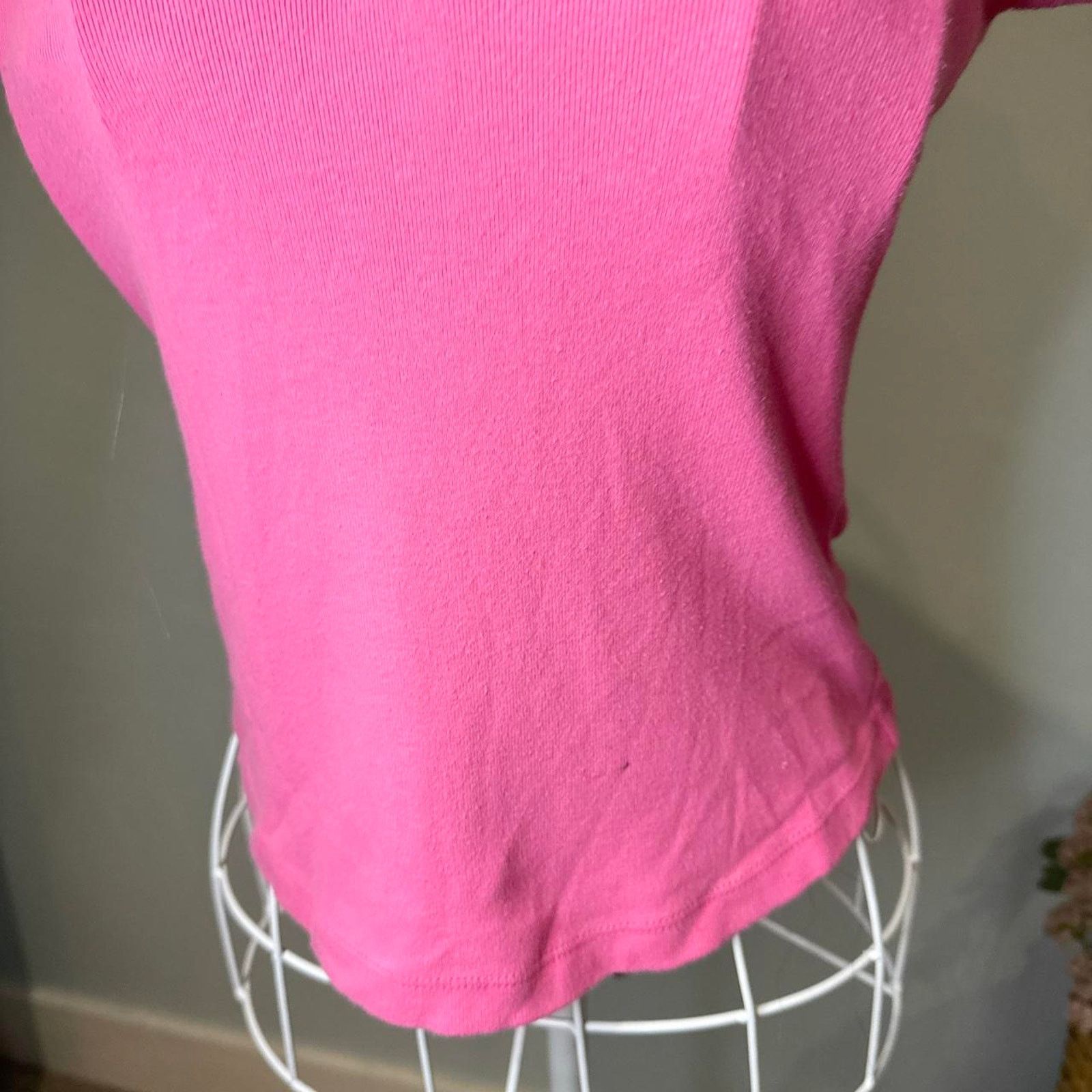 Tommy Hilfiger Cute rare vintage y2k tommy hilfiger collared pink polo top Size M / US 6-8 / IT 42-44 - 6 Thumbnail